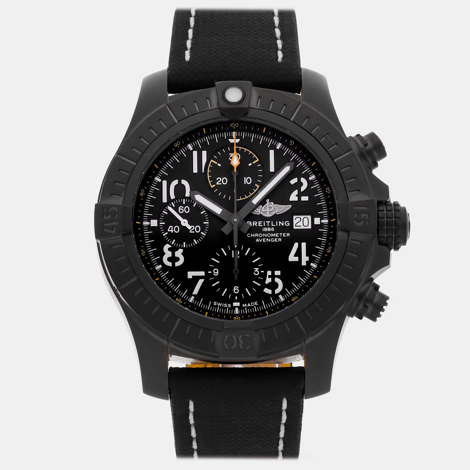 

Pre-Owned Breitling Avenger Chronograph Night Mission V13317101B1X1, Black