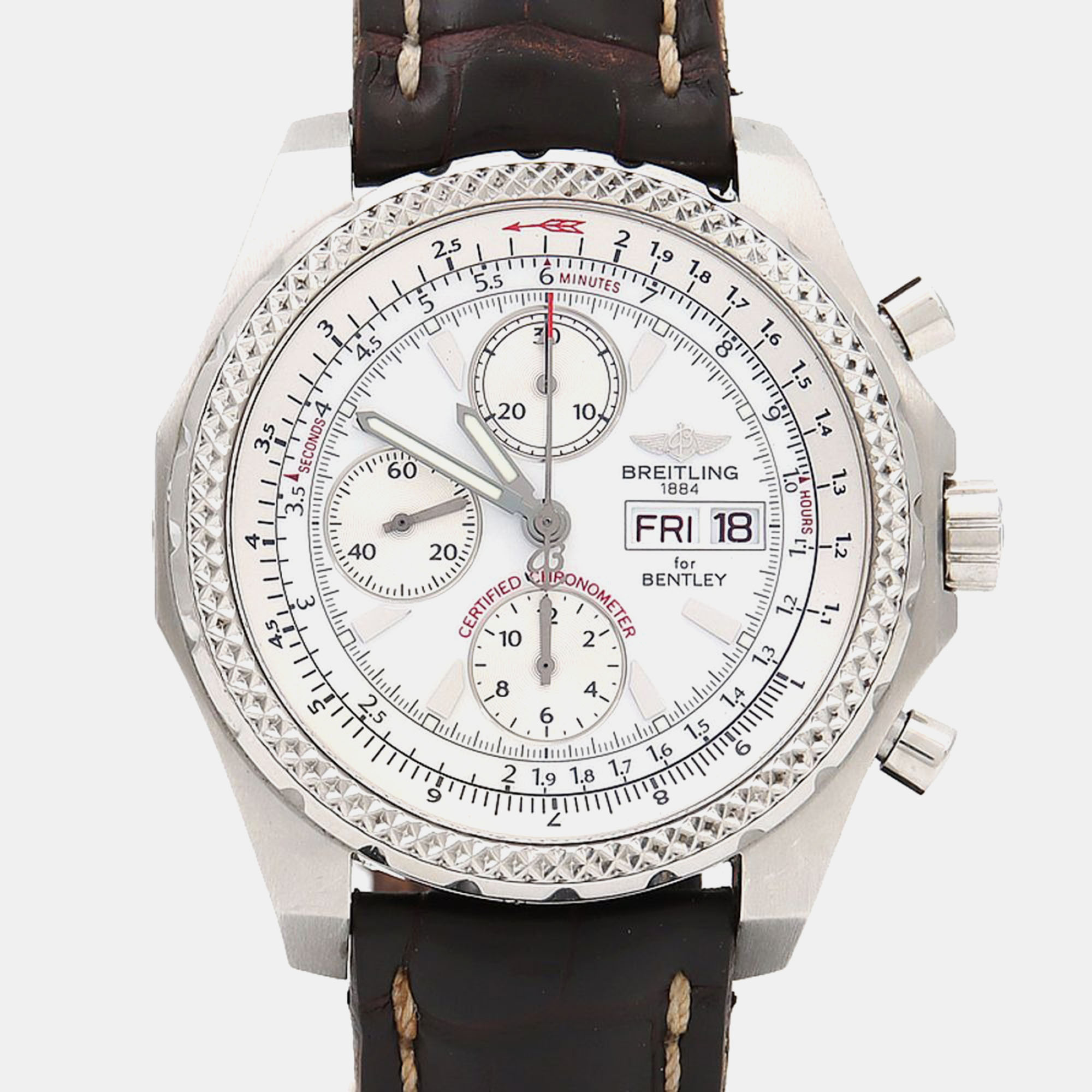 

Breitling Bentley GT Racing A13363 Automatic Stainless Steel Men's Wristwatch 45 mm, White