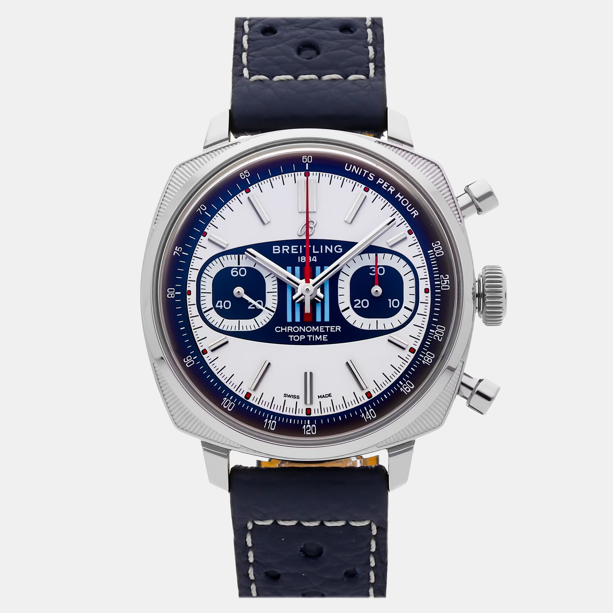 

Pre-Owned Breitling Top Time B01 Racing AB01772A1G1X1 Automatic Men's Watch 41 mm, Blue