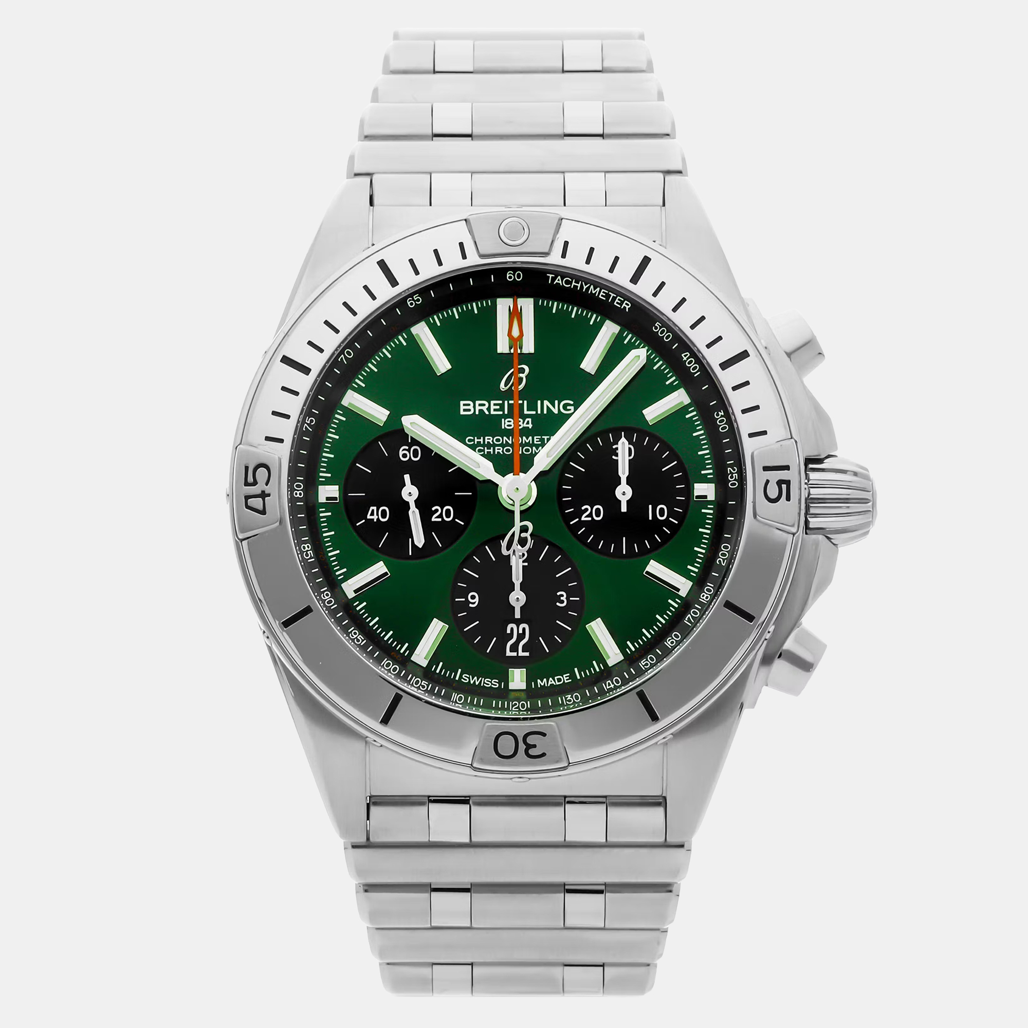 

Pre-Owned Breitling Chronomat B01 AB0134101L1A1 42 mm, Green