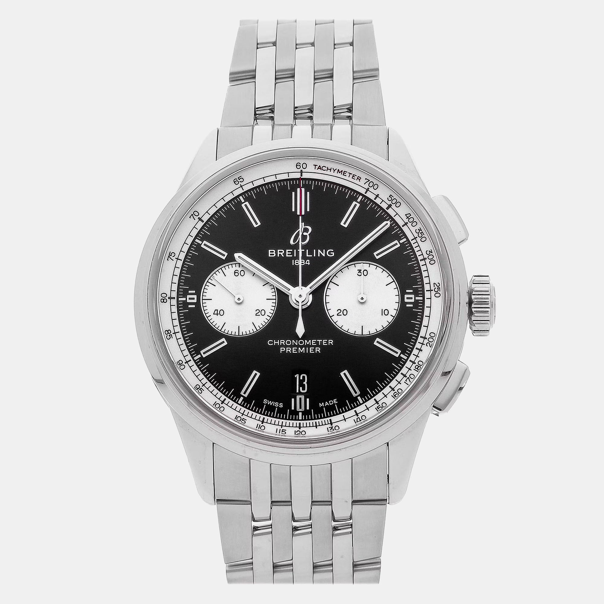 

Pre-Owned Breitling Premier B01 Chronograph AB0118371B1A1, Black