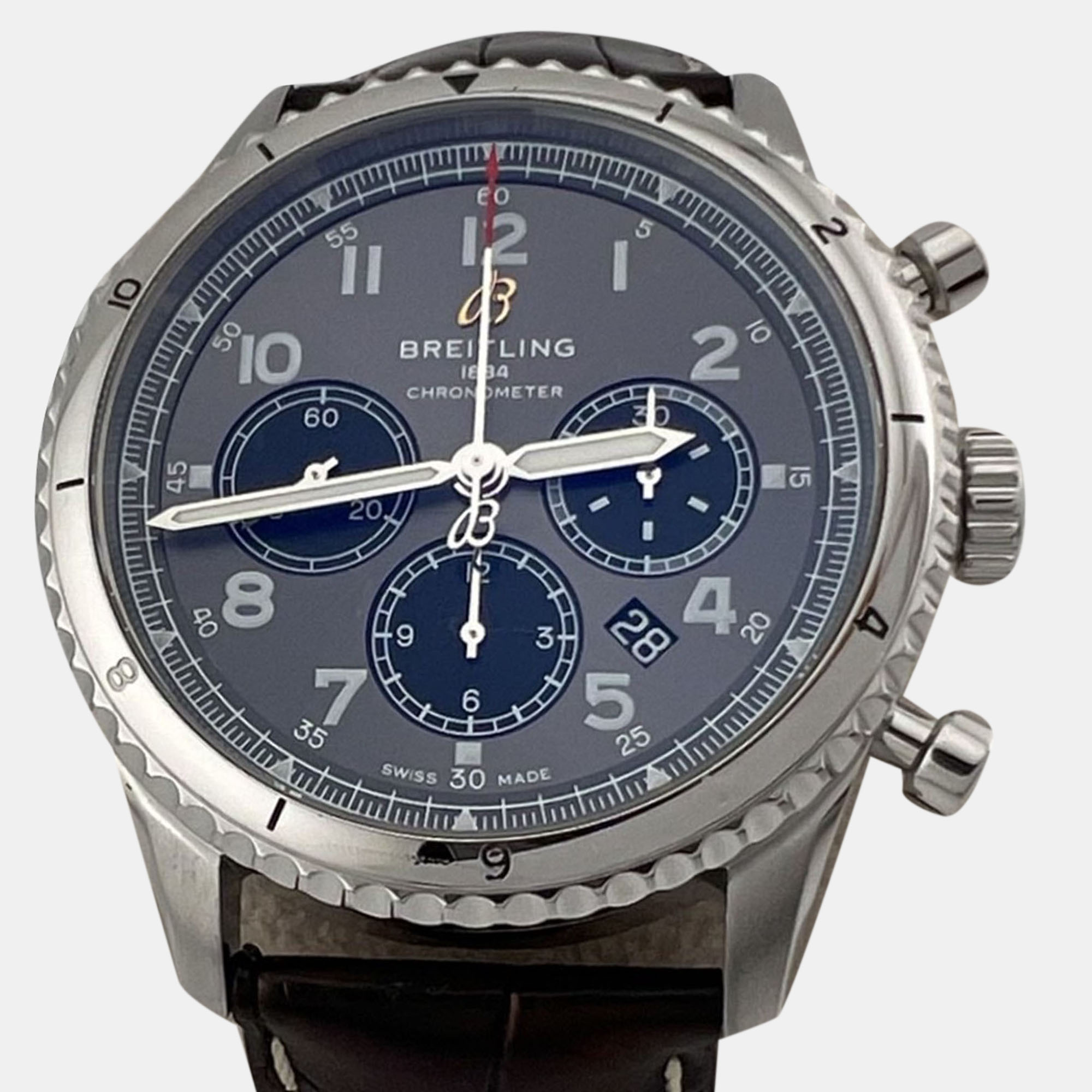

Breitling Aviator 8 B01 Chronograph AB01191 Automatic Anthracite Stainless Steel Men's Wristwatch 43 mm, Grey