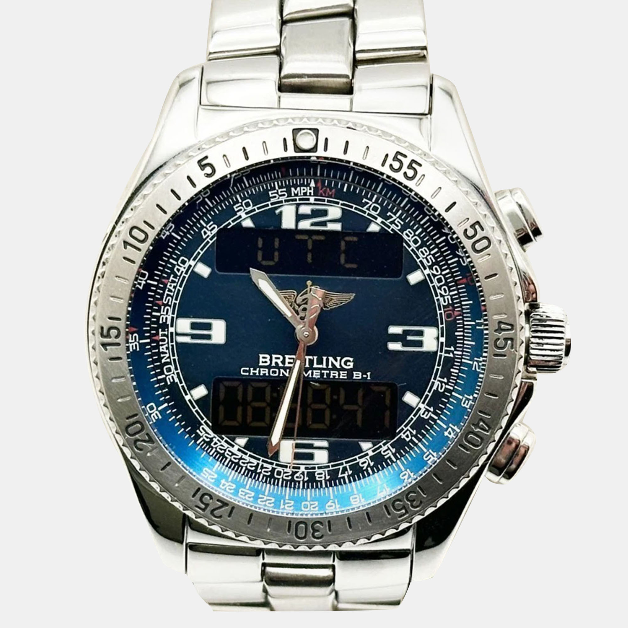 

Breitling B-1 A78362 Quartz Blue Stainless Steel Men's Wristwatch 42 mm