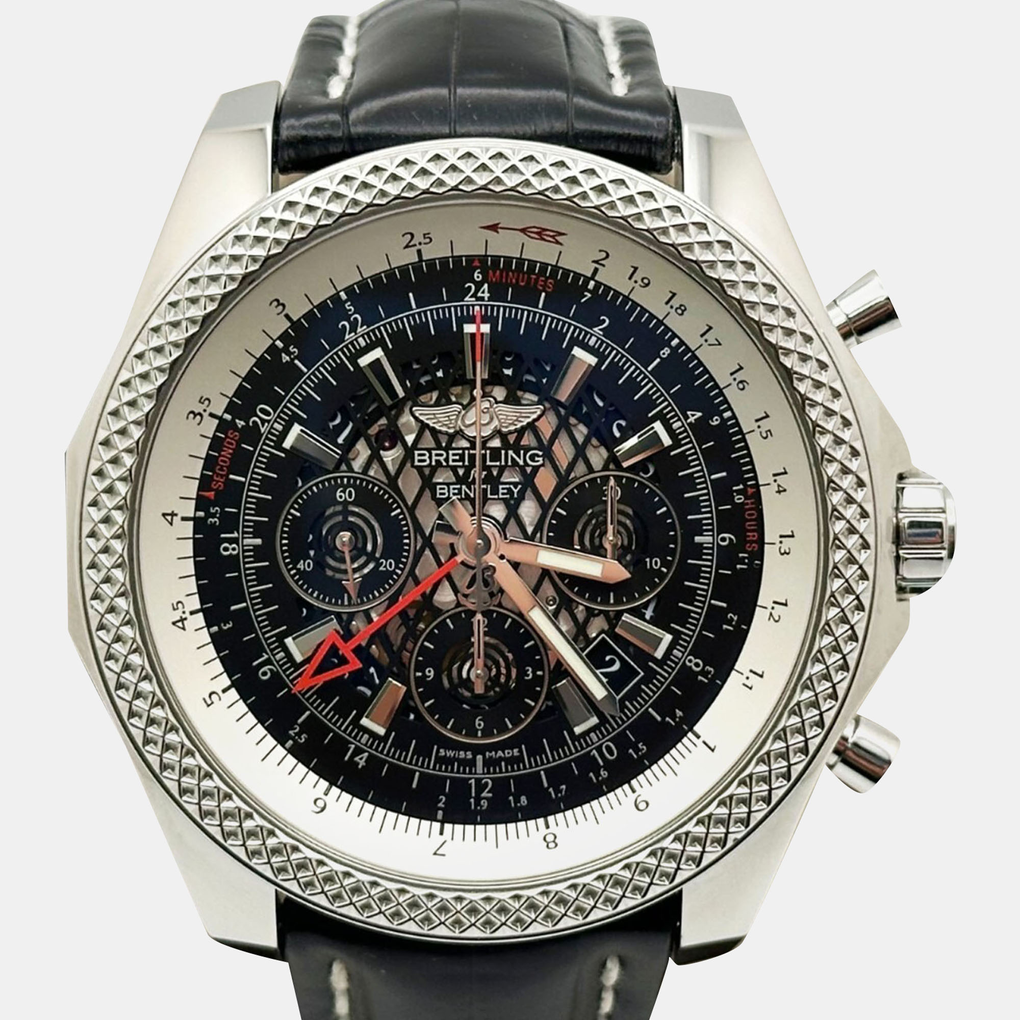 

Breitling Bentley GMT B04 AB0431 Automatic Black Stainless Steel Men's Wristwatch 49 mm
