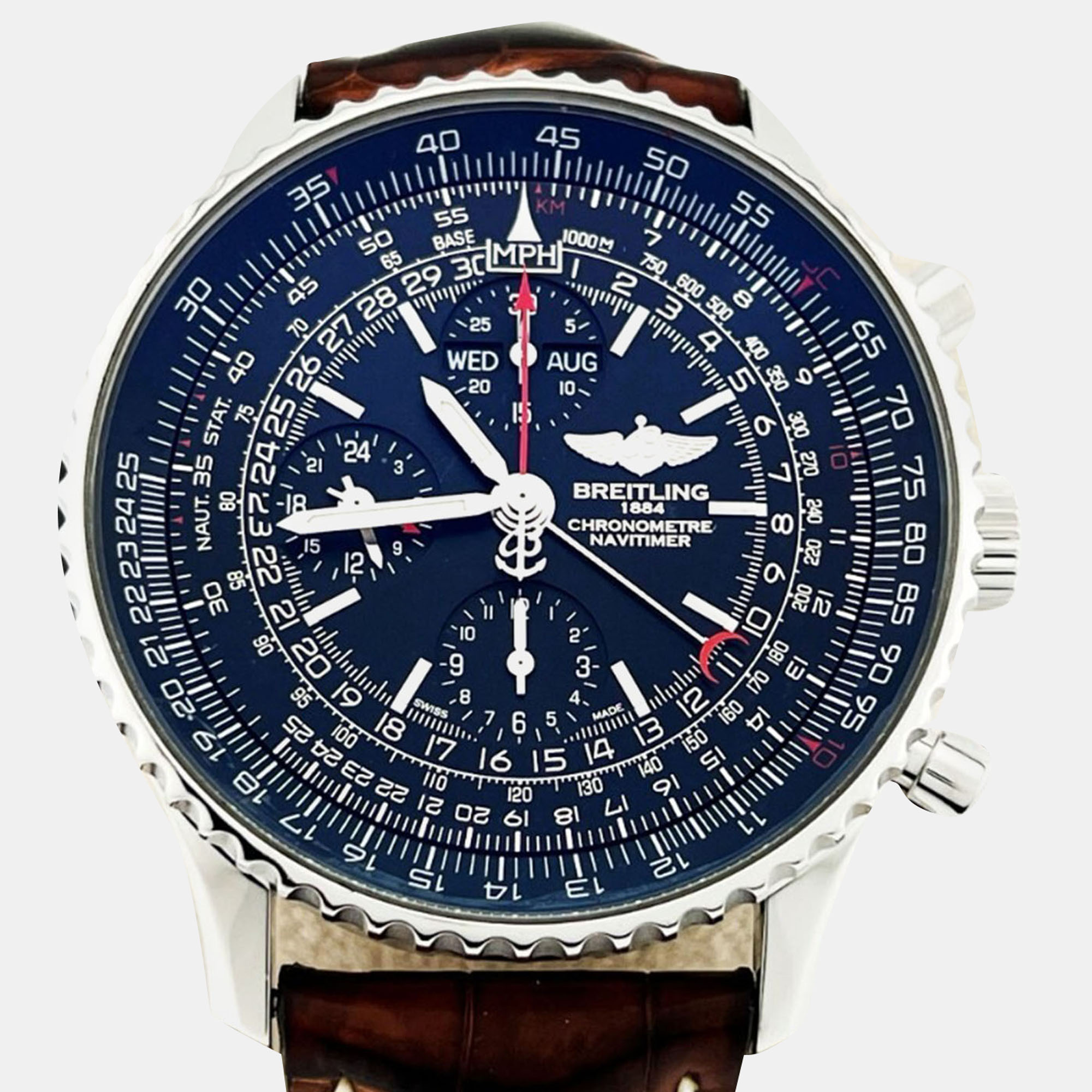 

Breitling Navitimer 1884 A21350 Automatic Black Stainless Steel Men's Wristwatch 45 mm