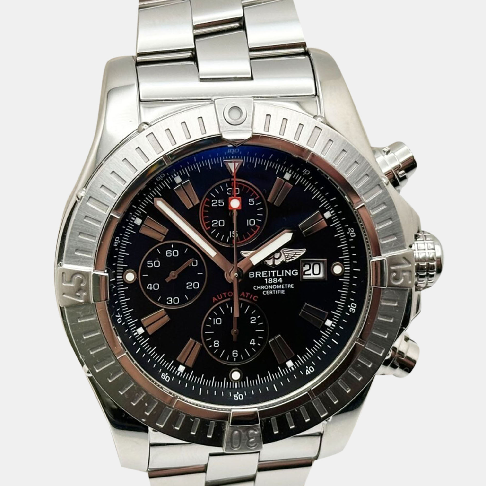 

Breitling Super Avenger A13370 Automatic Black Stainless Steel Men's Wristwatch 48 mm