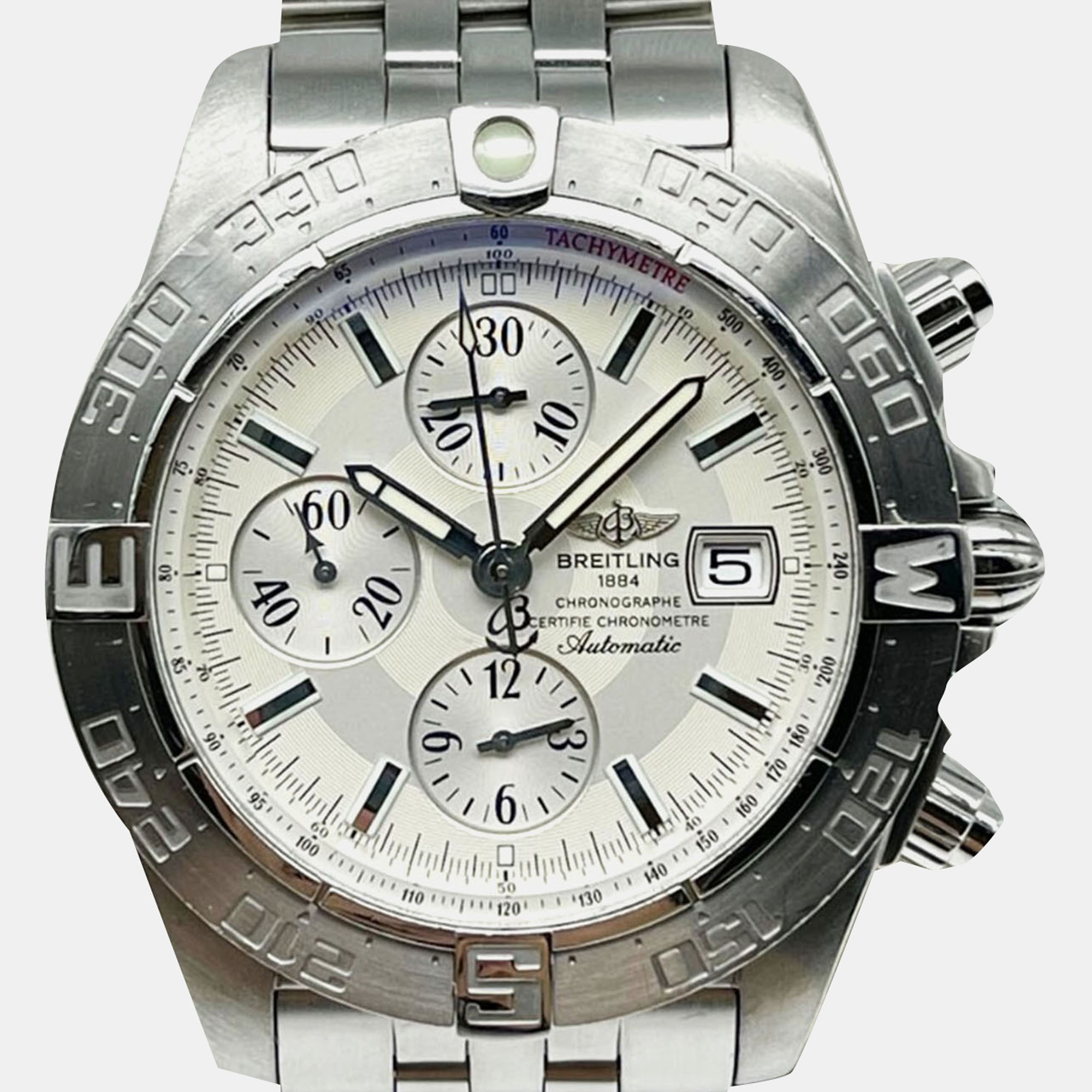 

Breitling Galactic Chronograph II A13364 Automatic Silver Stainless Steel Men's Wristwatch 44 mm