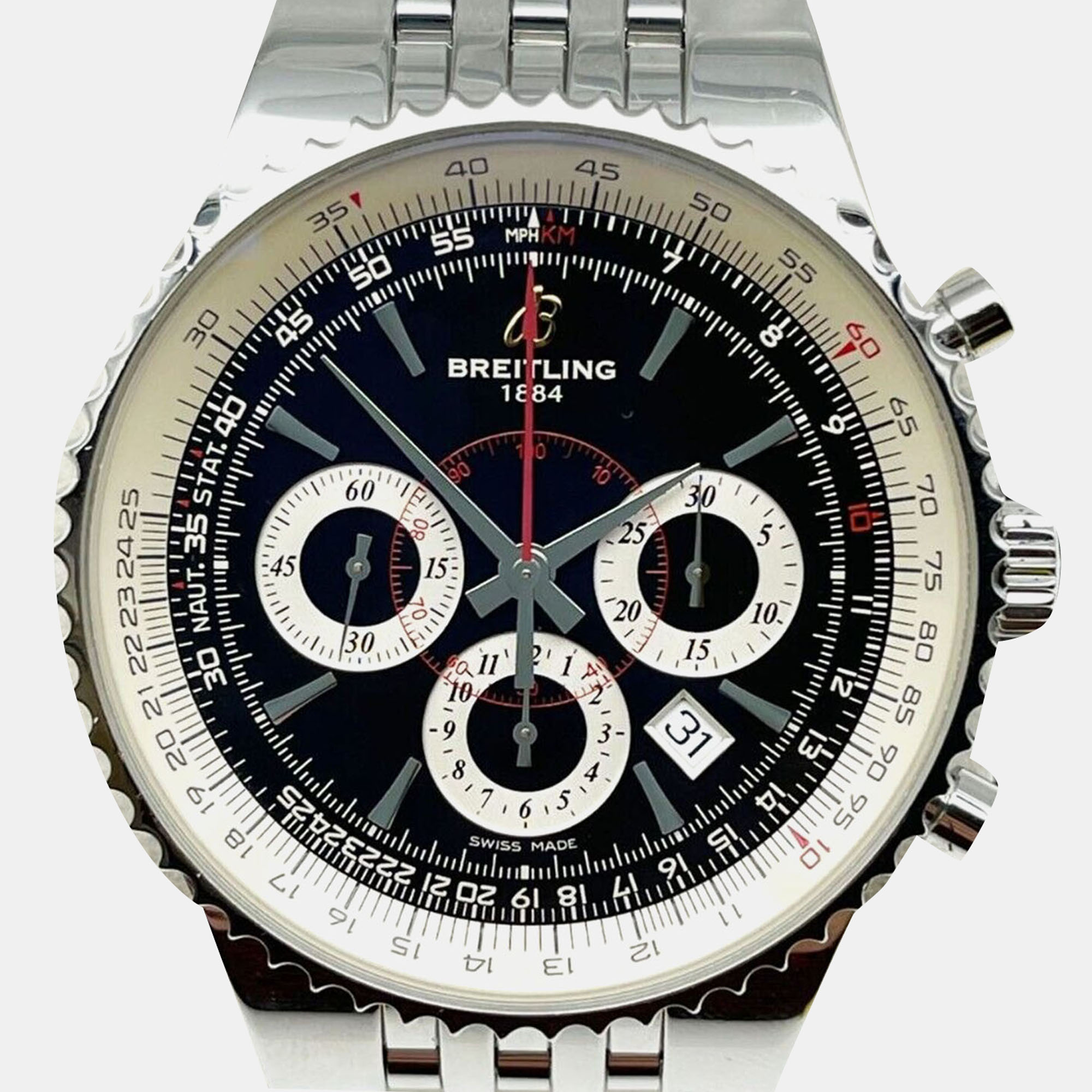 

Breitling Montbrillant A23351 Automatic Black Stainless Steel Men's Wristwatch 47 mm