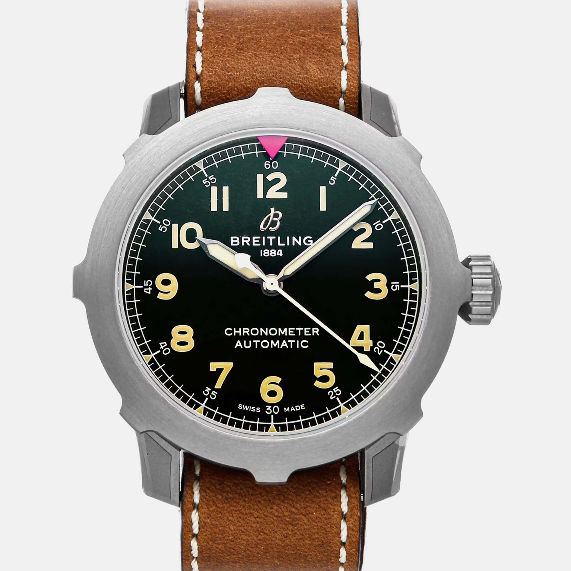 

Pre-Owned Breitling Aviator Super 8 EB2040101L1X1 Automatic Men's Watch 46 mm, Green