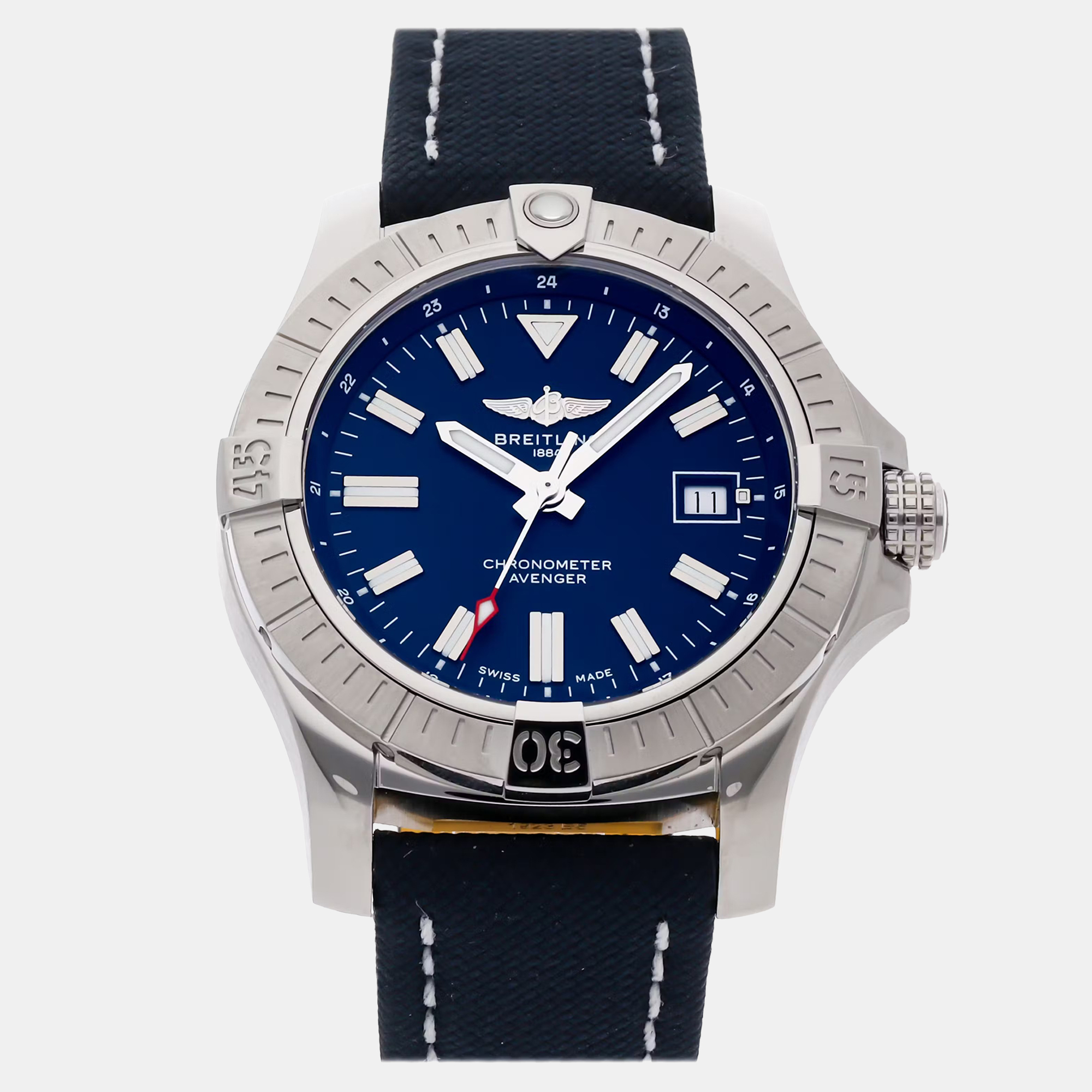 

Pre-Owned Breitling Avenger A17318101C1X1 Automatic Men's Watch 43 mm, Blue