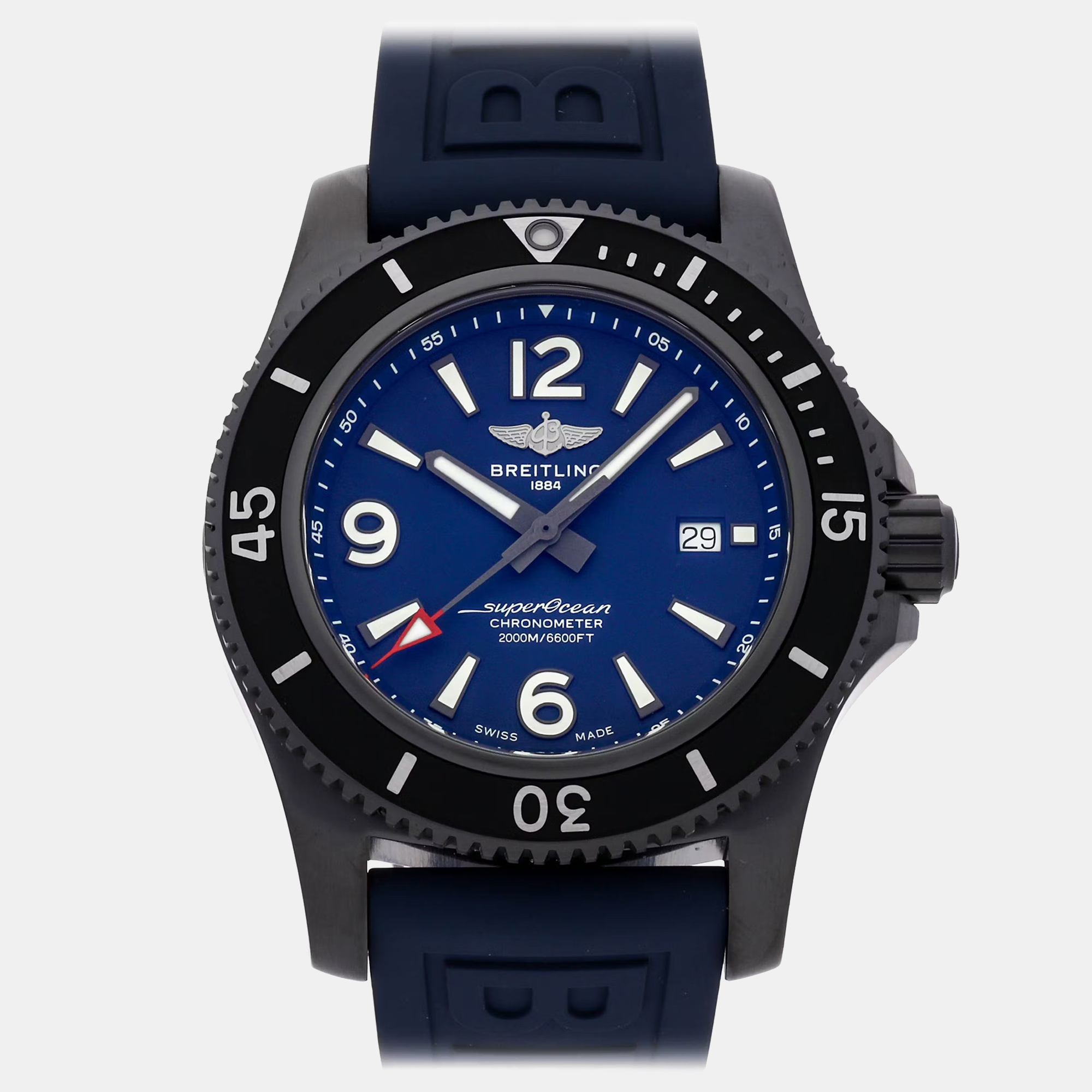 

Pre-Owned Breitling Superocean M17368D71C1S2 Automatic Men's Watch 46 mm, Blue