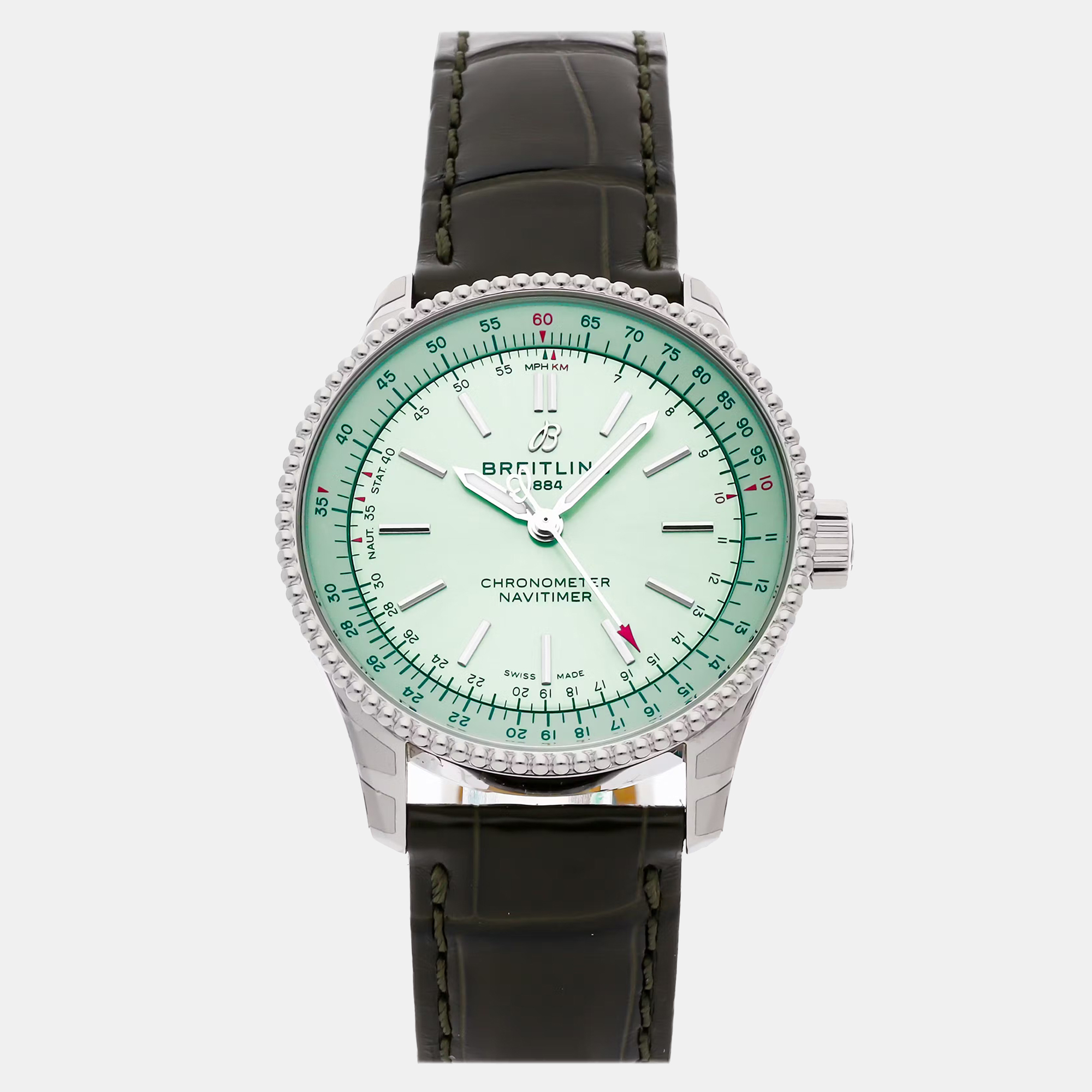 

Pre-Owned Breitling Navitimer A17395361L1P2, Green