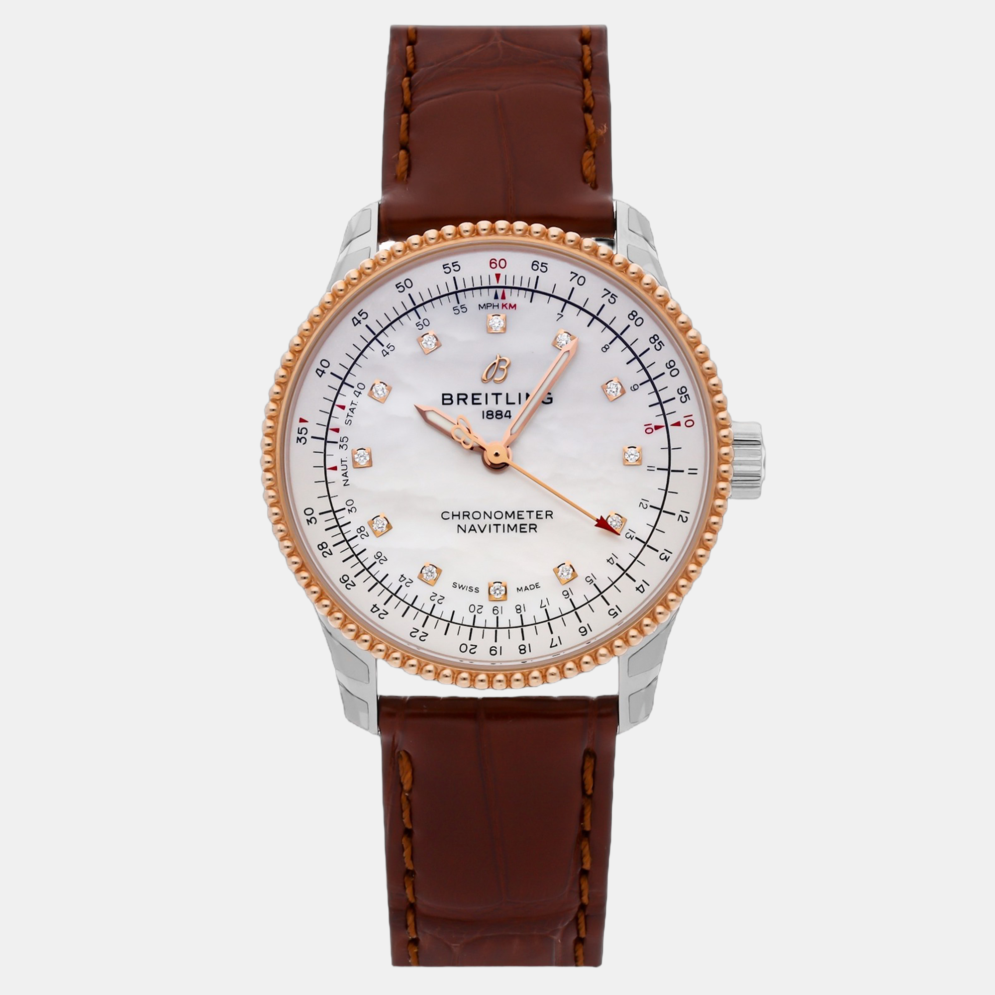 

Pre-Owned Breitling Navitimer U17395211A1P1, White