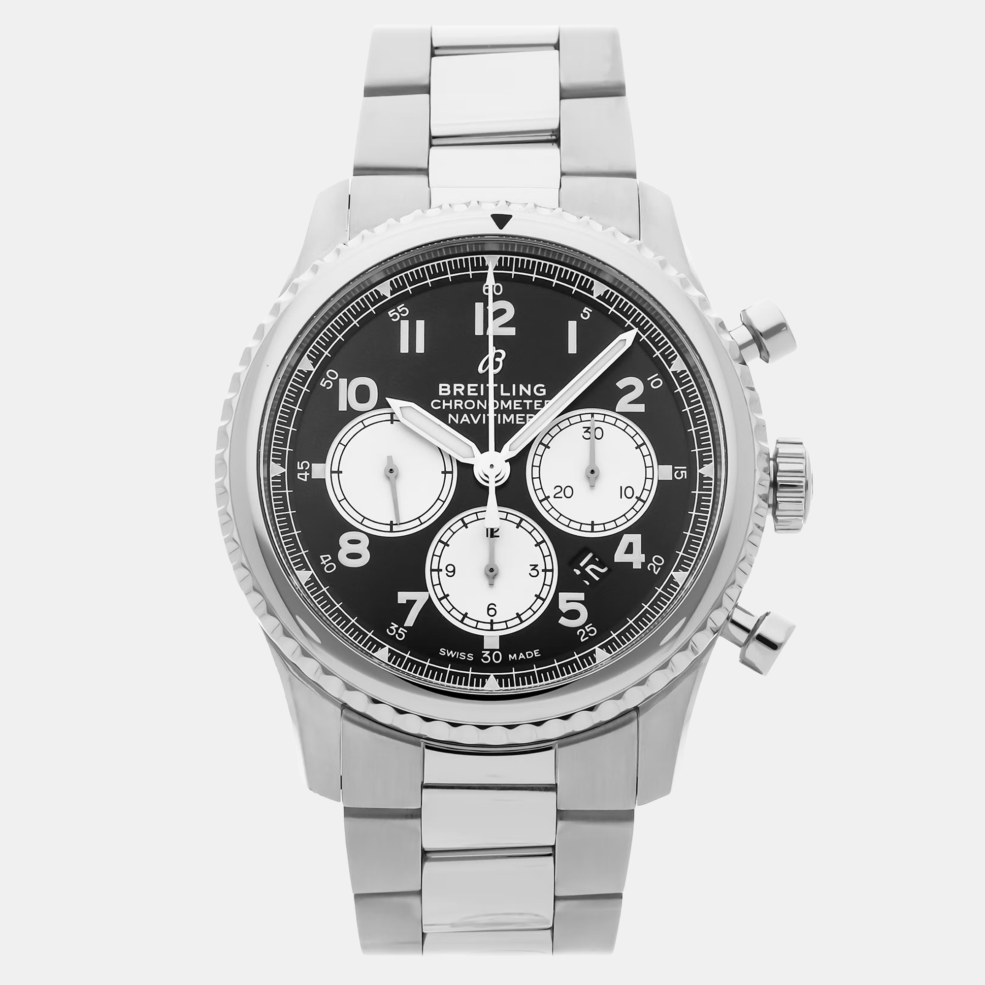 

Pre-Owned Breitling Navitimer 8 B01 Chronograph AB0117131B1A1 43 mm, Black