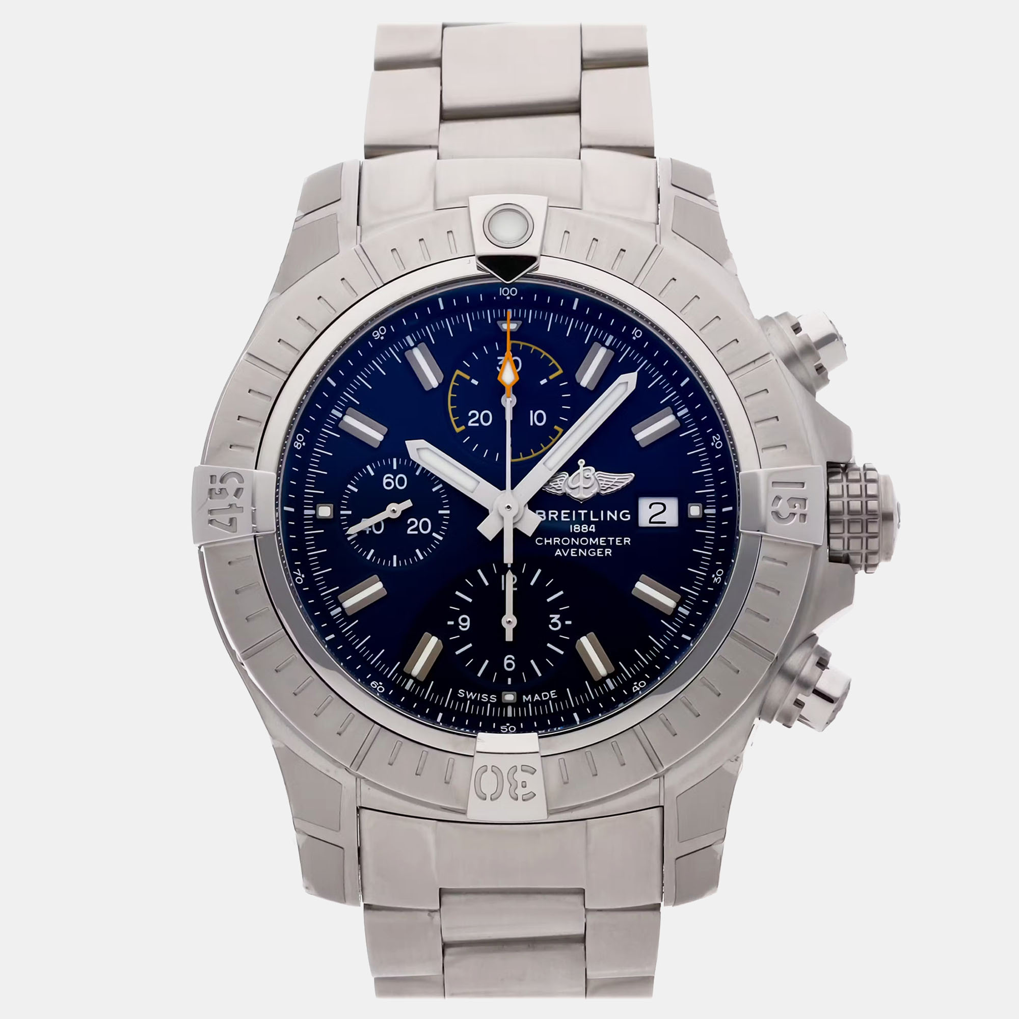 

Pre-Owned Breitling Avenger Chronograph A13317101C1A1, Blue