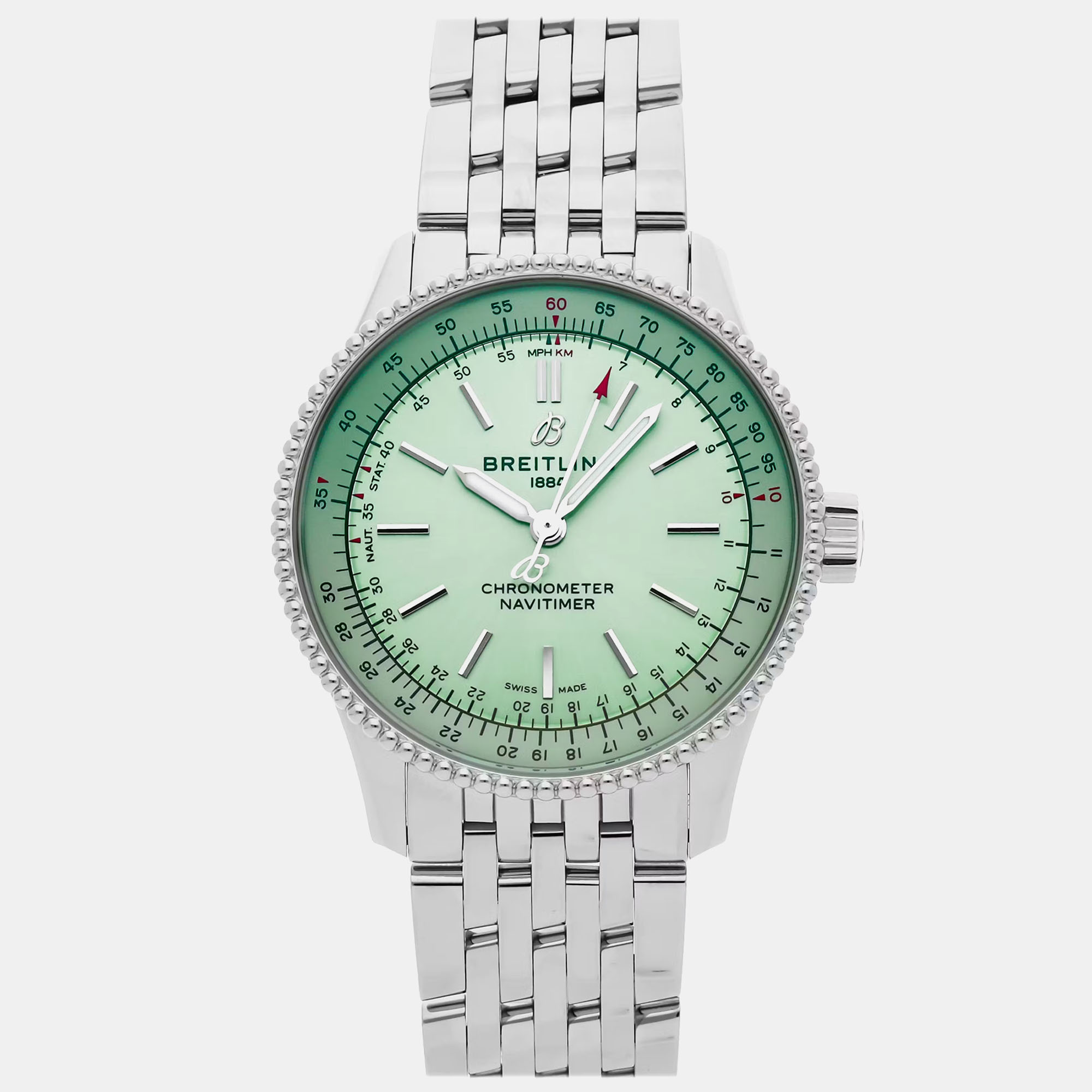 

Pre-Owned Breitling Navitimer A17395361L1A1, Green