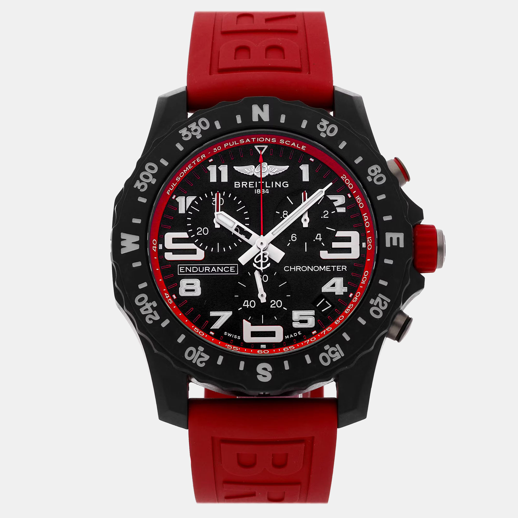 

Pre-Owned Breitling Endurance Pro X82310D91B1S1 Black Quartz Breitlight Men's Wristwatch 44 mm