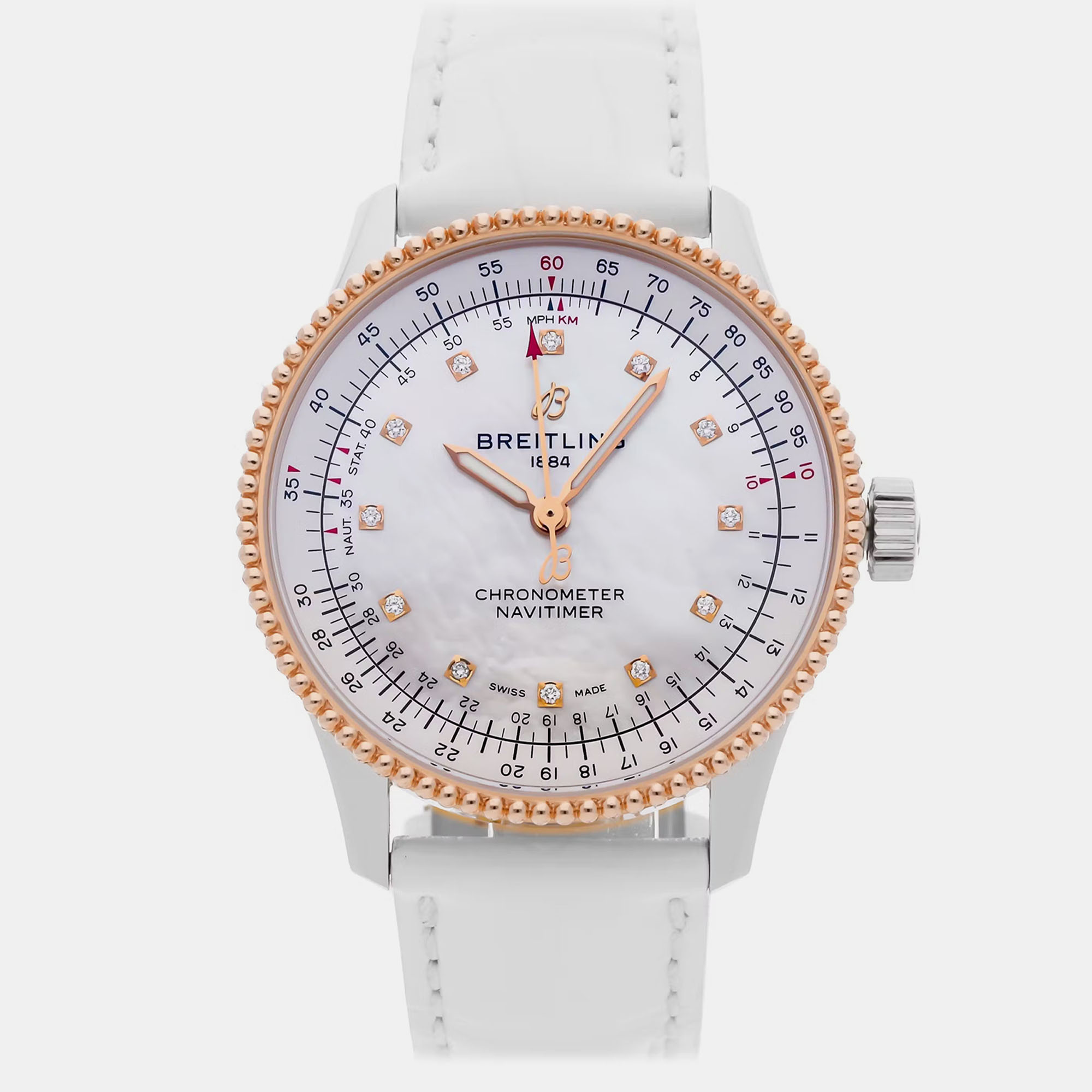 

Pre-Owned Breitling Navitimer U17395211A1P4, White