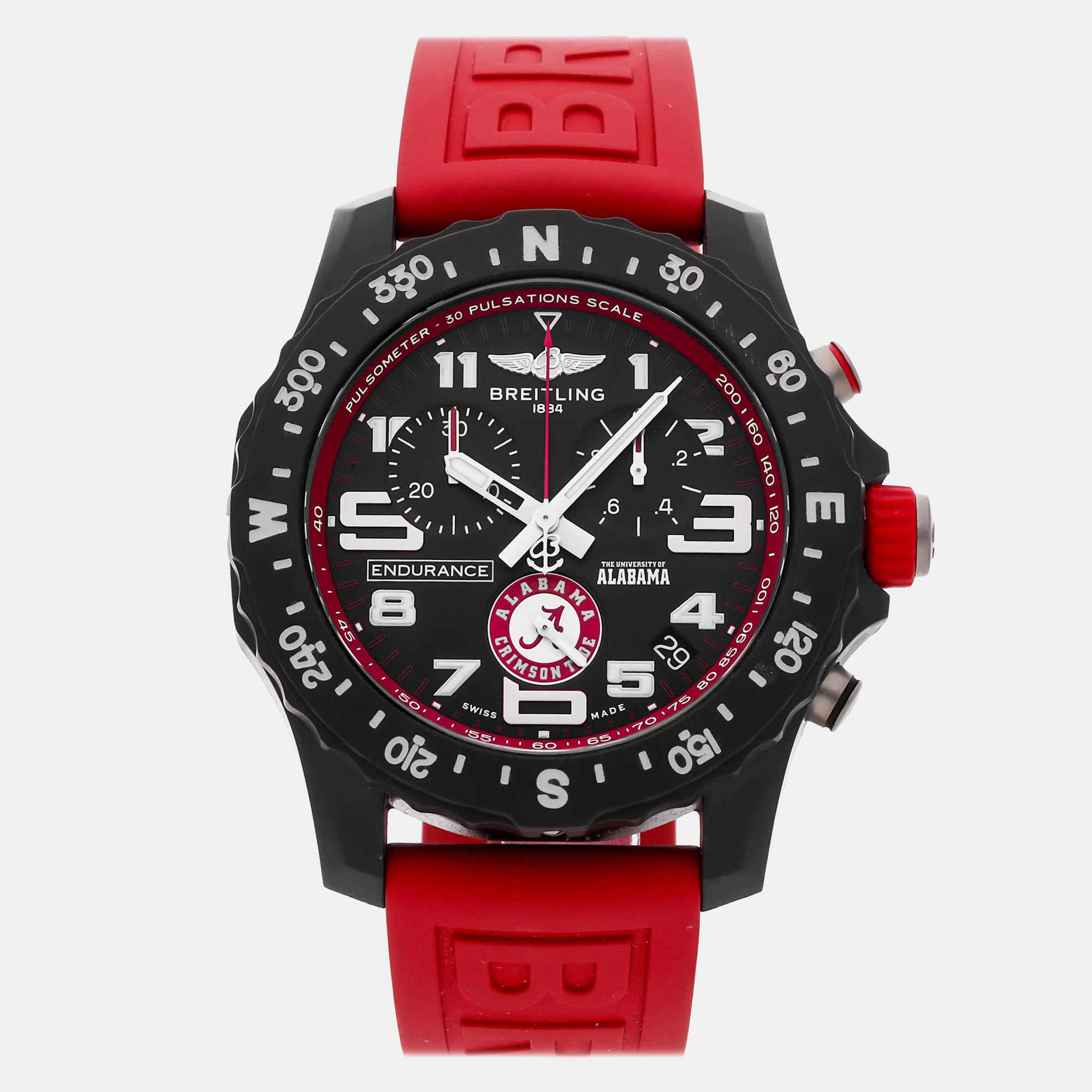 

Pre-Owned Breitling Endurance Pro University of Alabama X823102C1B1S1 44 mm, Black