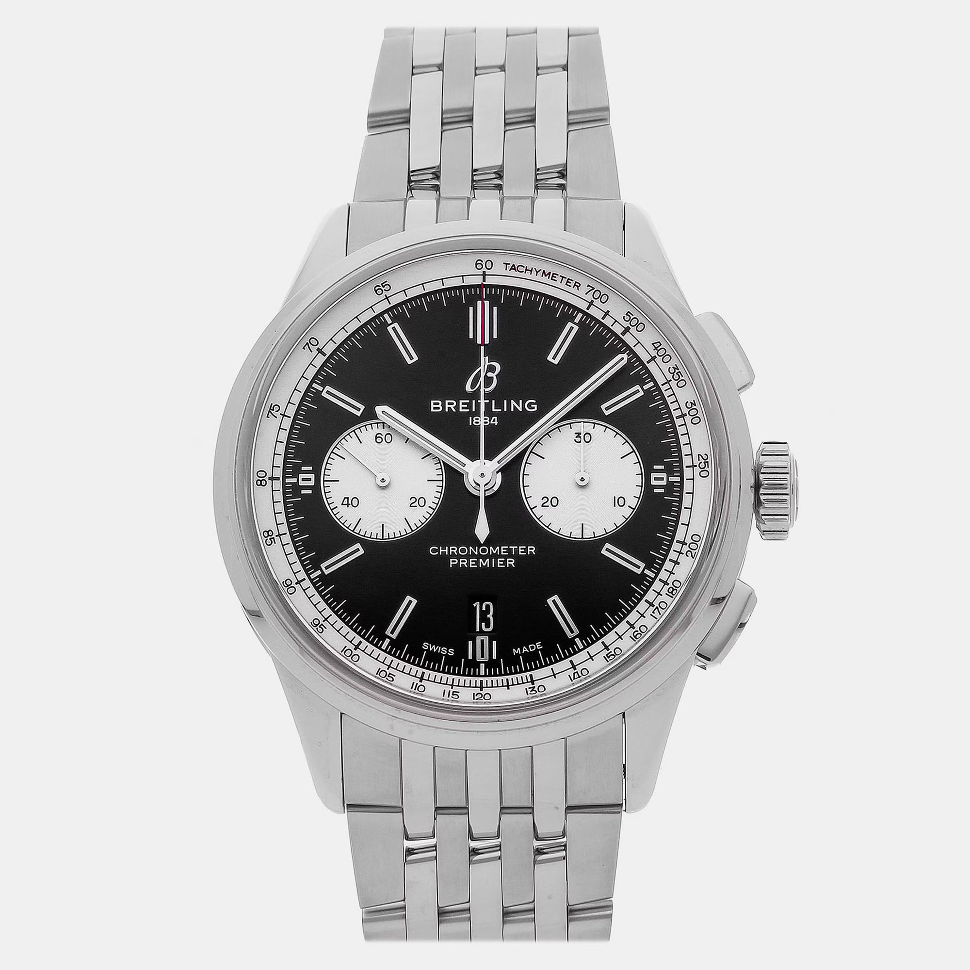 

Pre-Owned Breitling Premier B01 Chronograph AB0118371B1A1 42 mm, Black