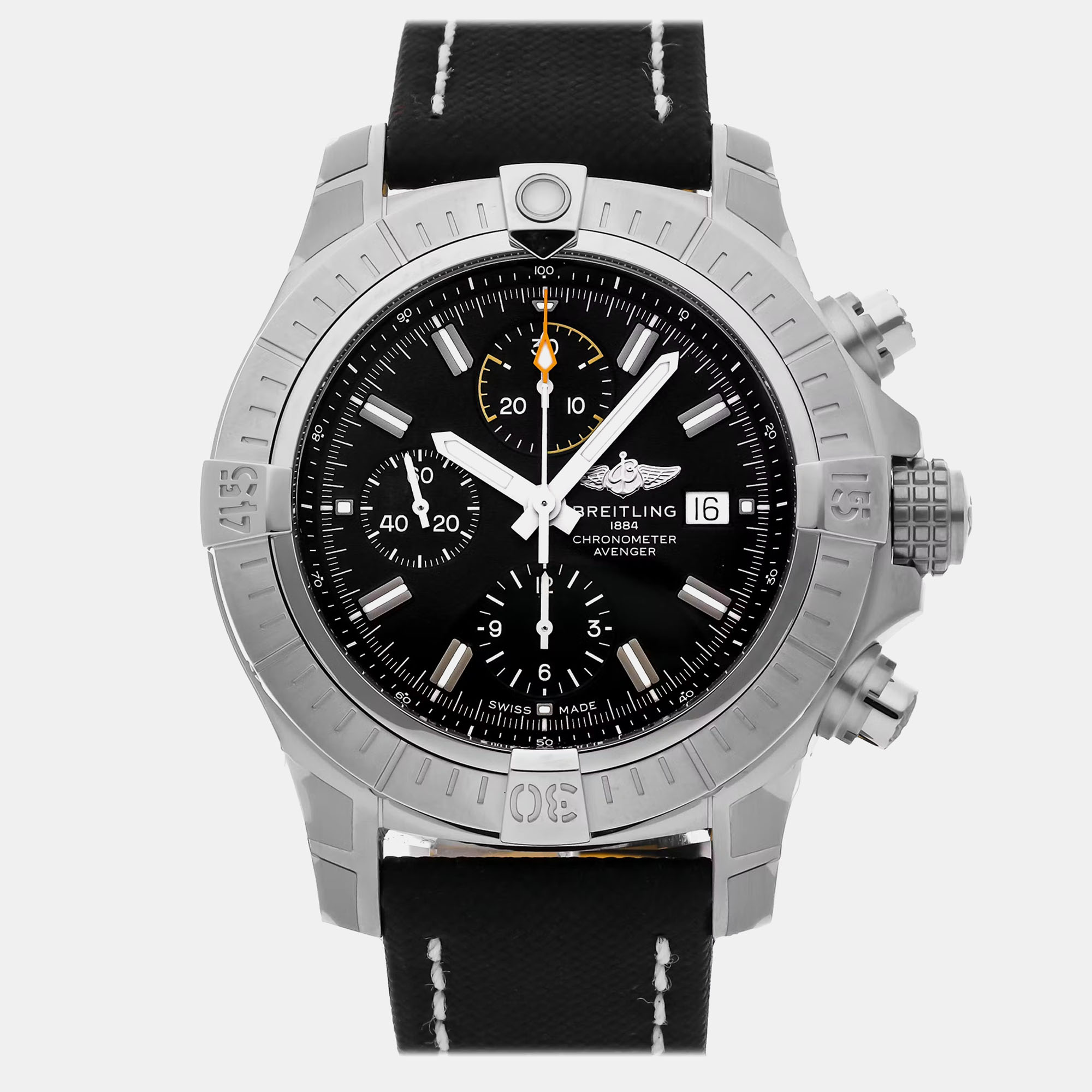 

Pre-Owned Breitling Avenger Chronograph A13317101B1X1, Black