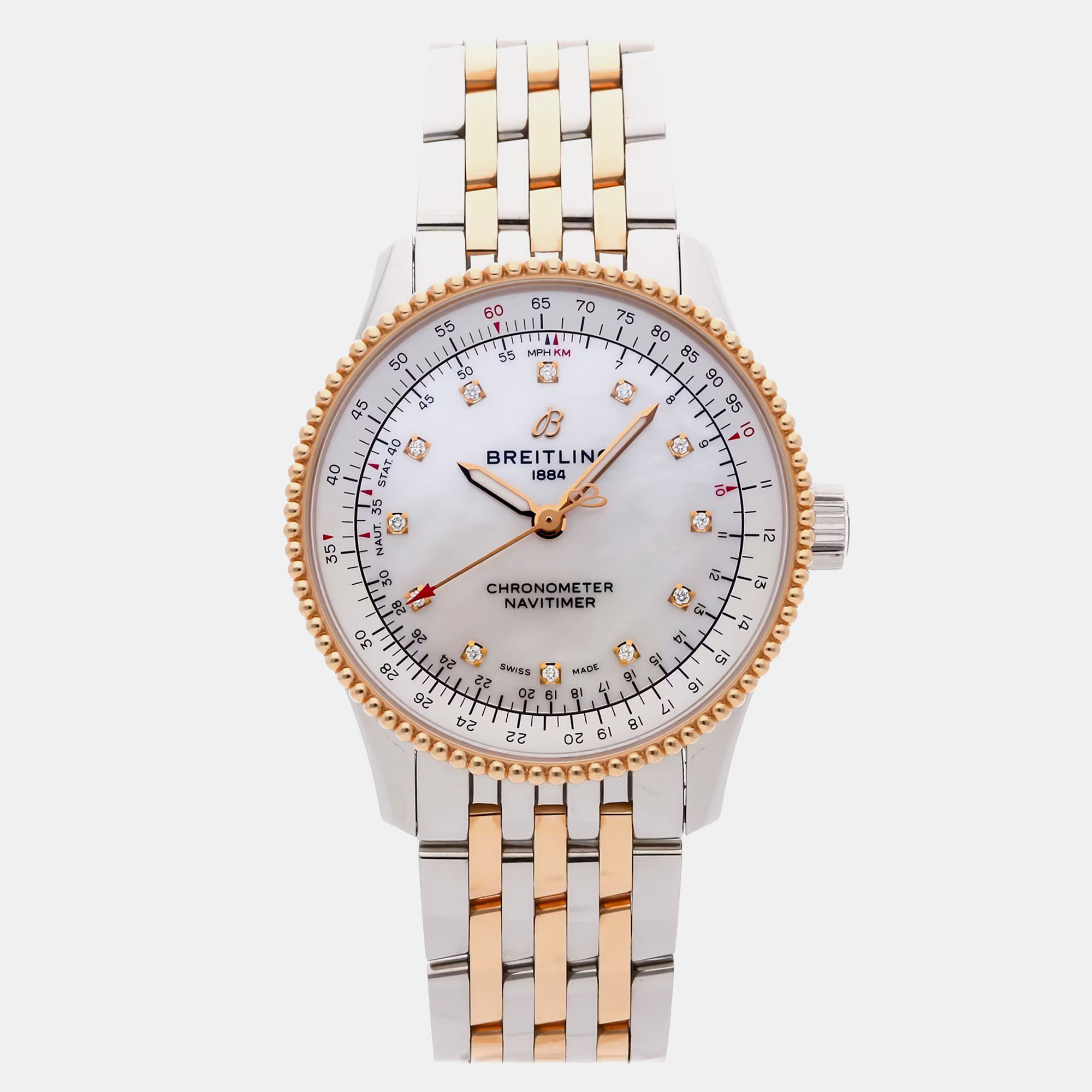 

Pre-Owned Breitling Navitimer U17395211A1U1 35 mm, White