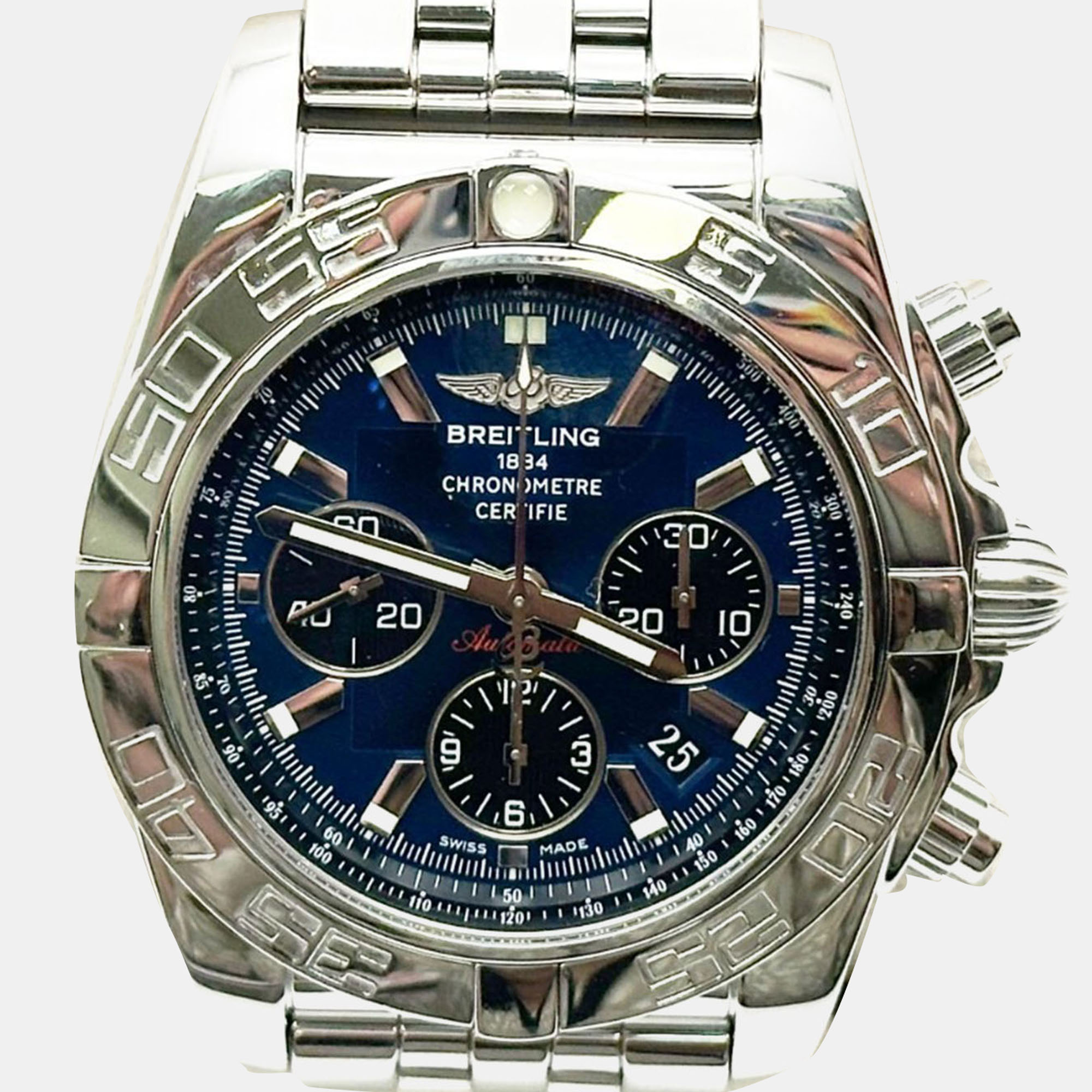 

Breitling Chronomat 44 B01 AB0110 Automatic Blue Stainless Steel Men's Wristwatch 44 mm
