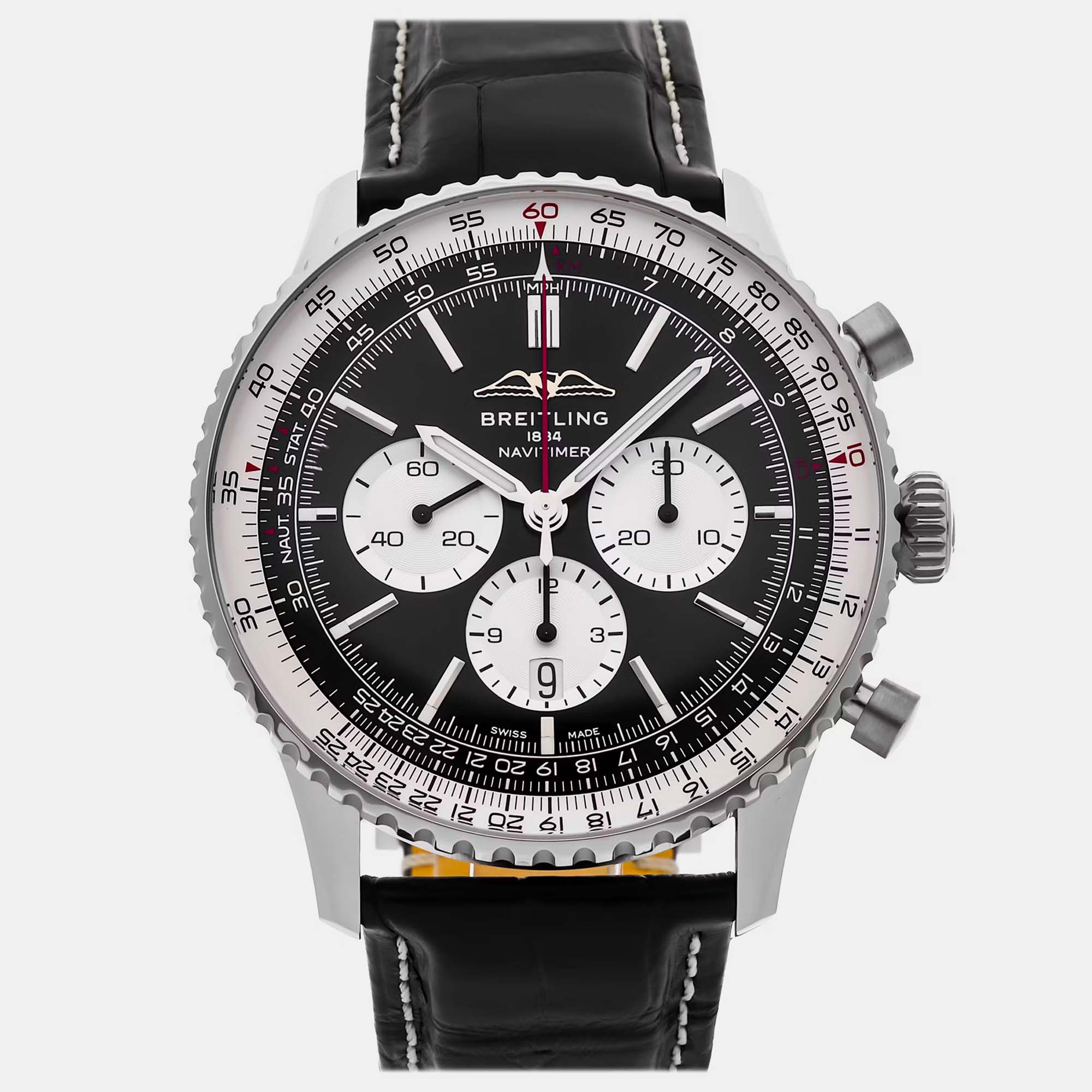 

Pre-Owned Breitling Navitimer B01 Chronograph AB0137211B1P1, Black