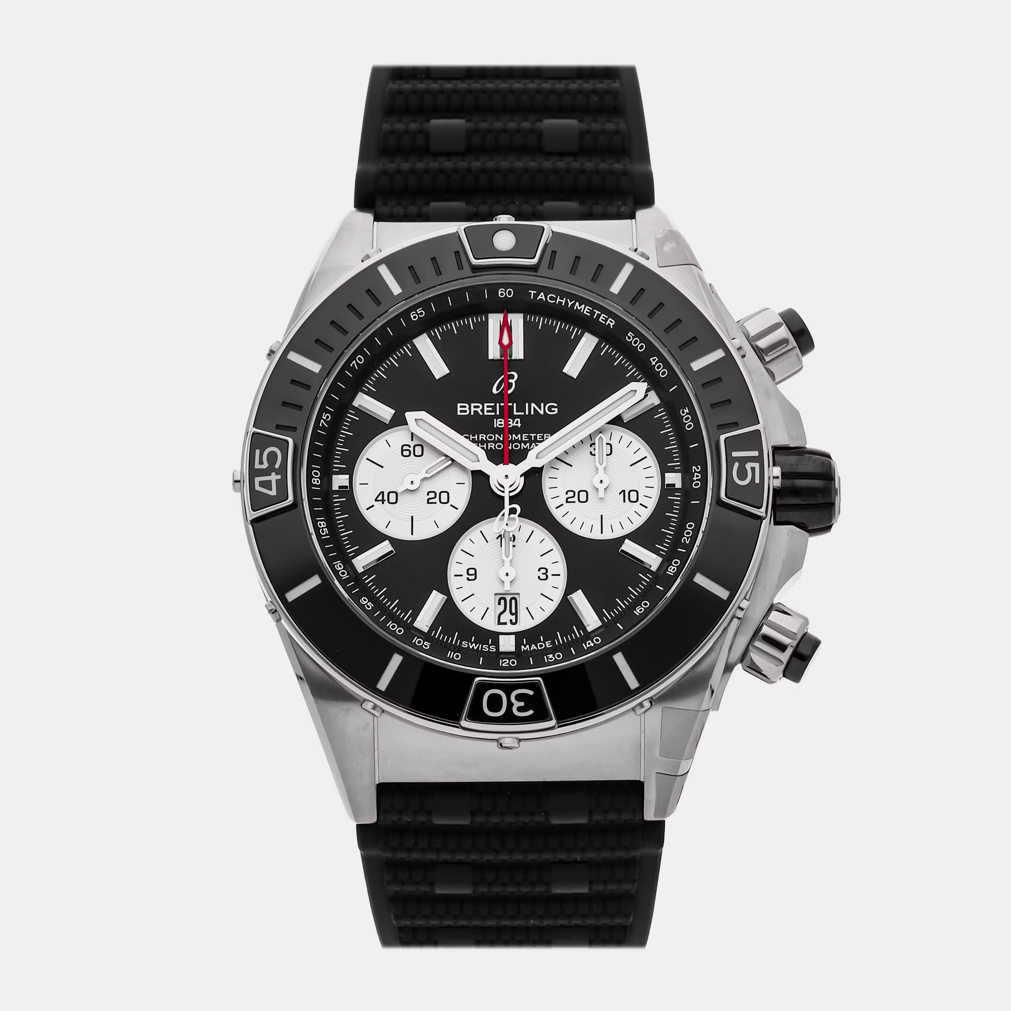 

Pre-Owned Breitling Super Chronomat B01 AB0136251B1S1, Black