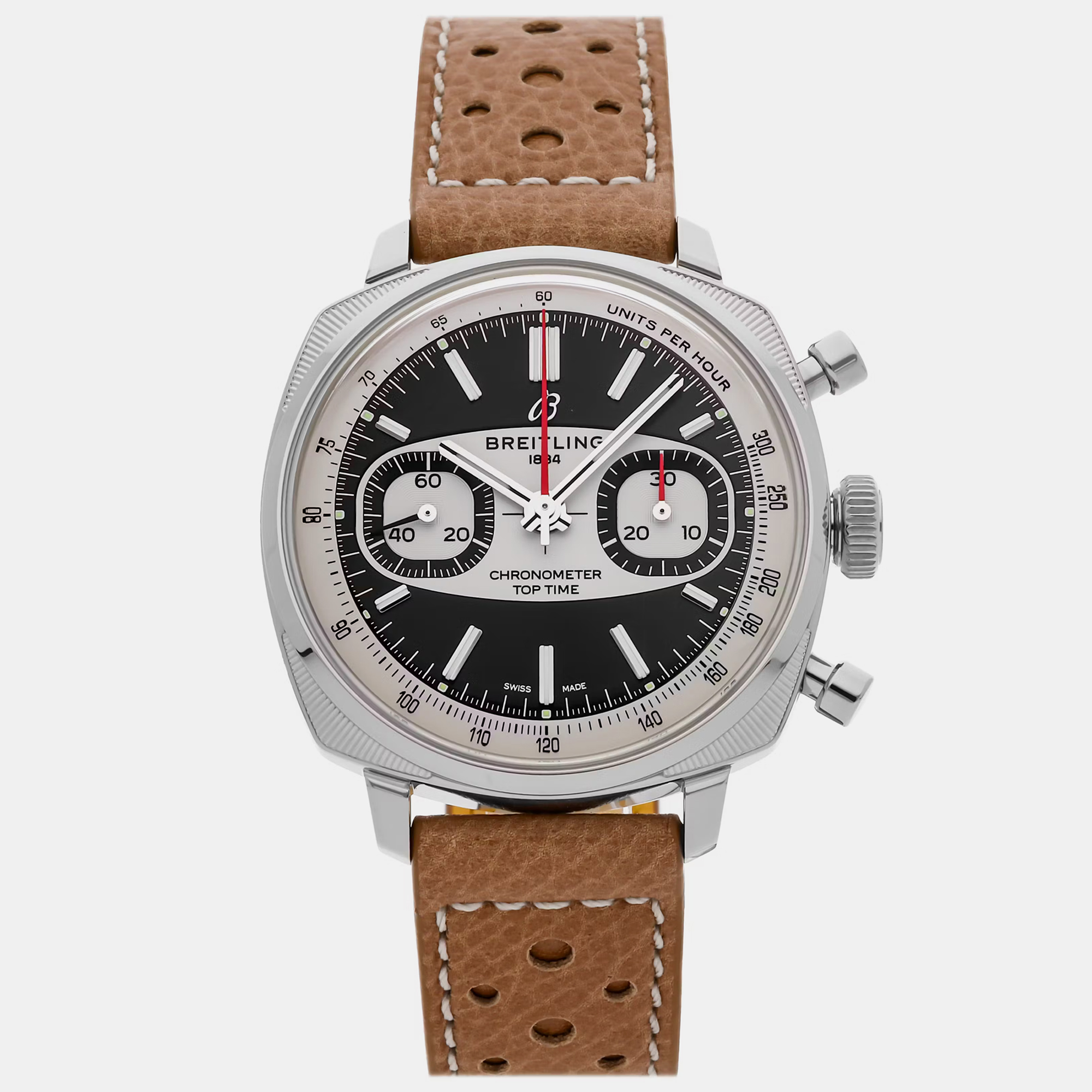 

Pre-Owned Breitling Top Time B01 38 Racing Martini Limited Edition AB01771A1B1X1, Black