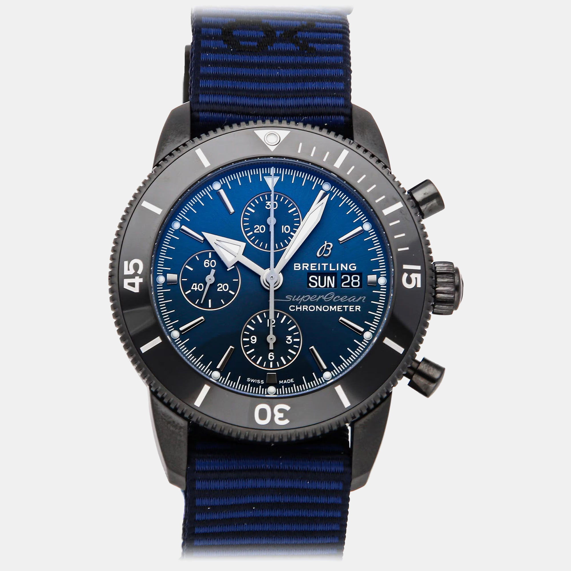 

Pre-Owned Breitling Superocean Heritage Chronograph Outerknown M133132A1C1W1 44 mm, Blue