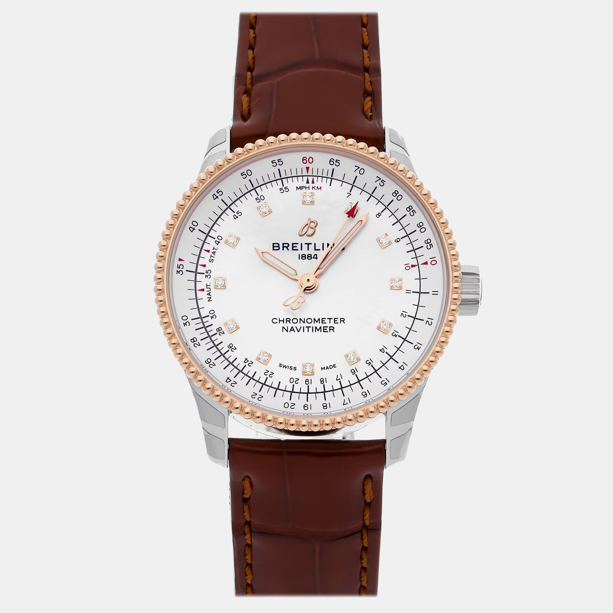 

Pre-Owned Breitling Navitimer U17395211A1P2, White