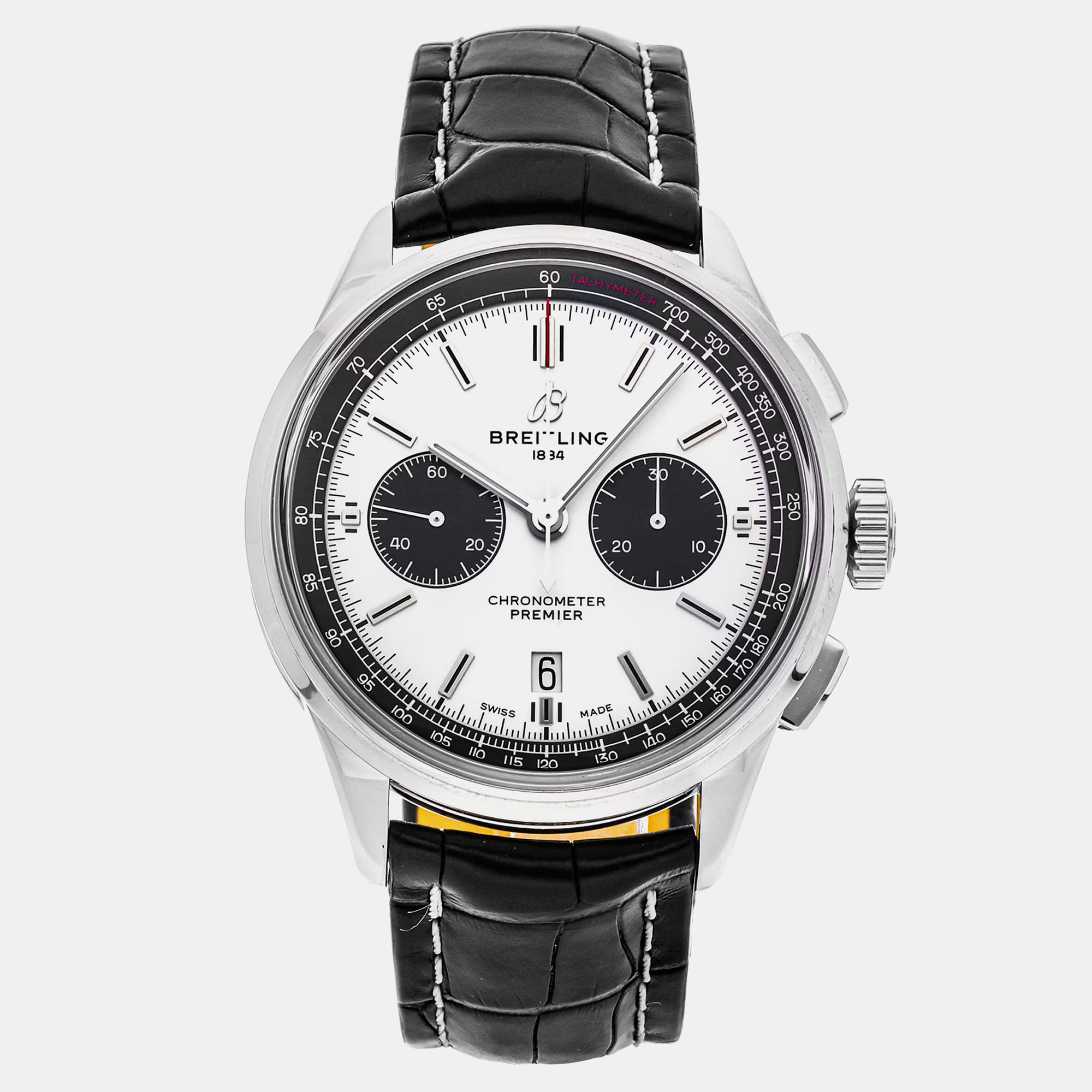 

Pre-Owned Breitling Premier B01 Chronograph AB0118221G1P1 Automatic 42 mm, Silver