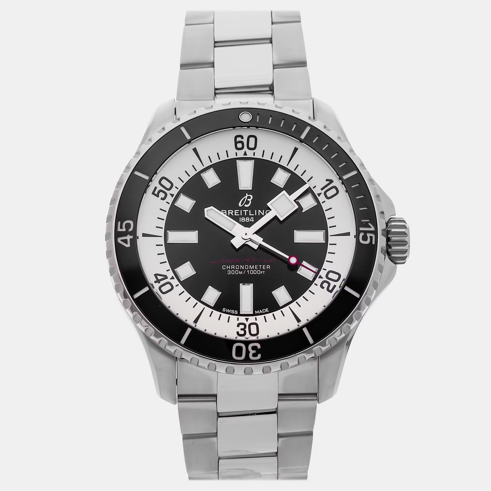 

Breitling Superocean A17376211B1A1 Automatic Black Dial Stainless Steel Men's Wristwatch