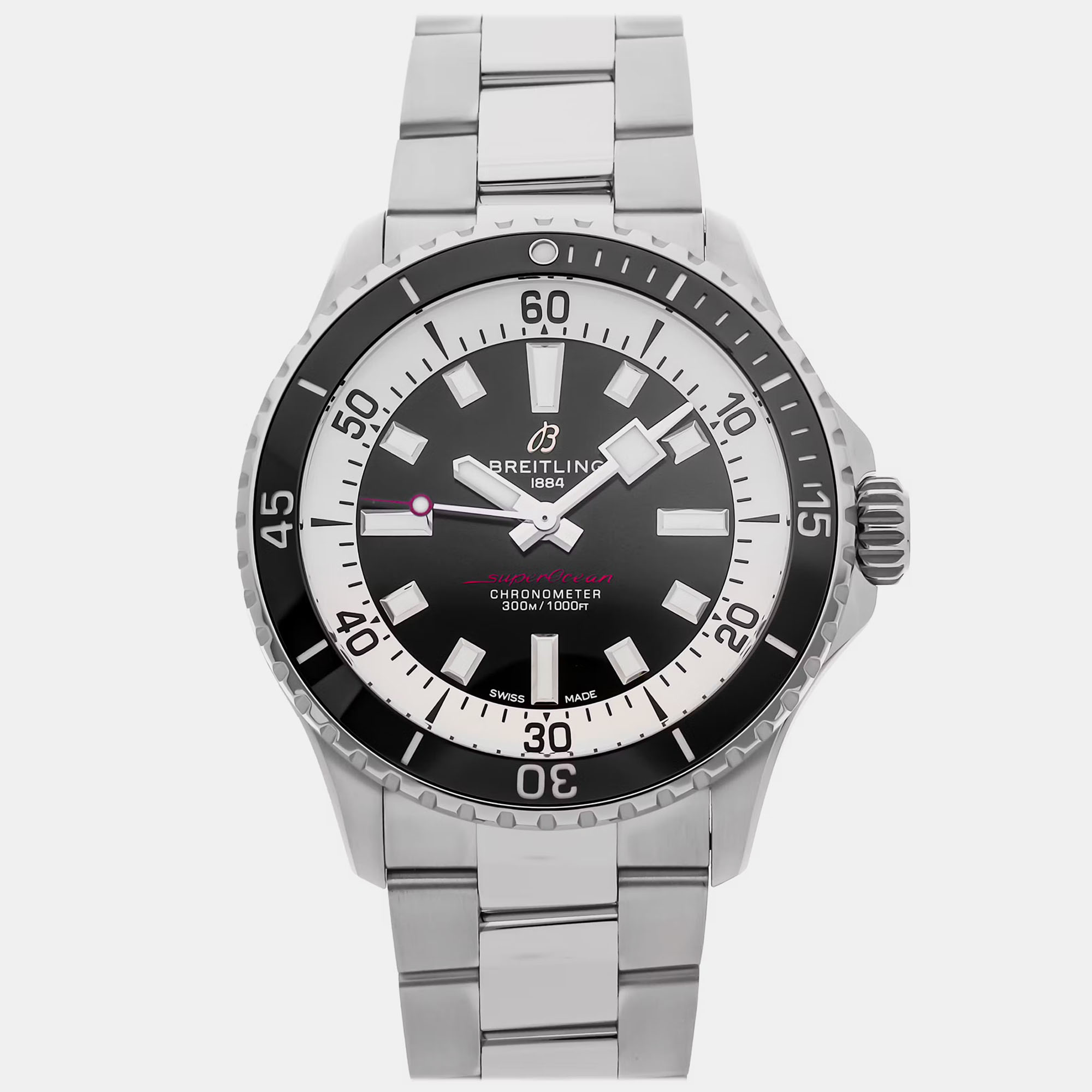 

Pre-Owned Breitling Superocean A17375211B1A1 Silver Automatic Stainless Steel Men's Wristwatch 42 MM