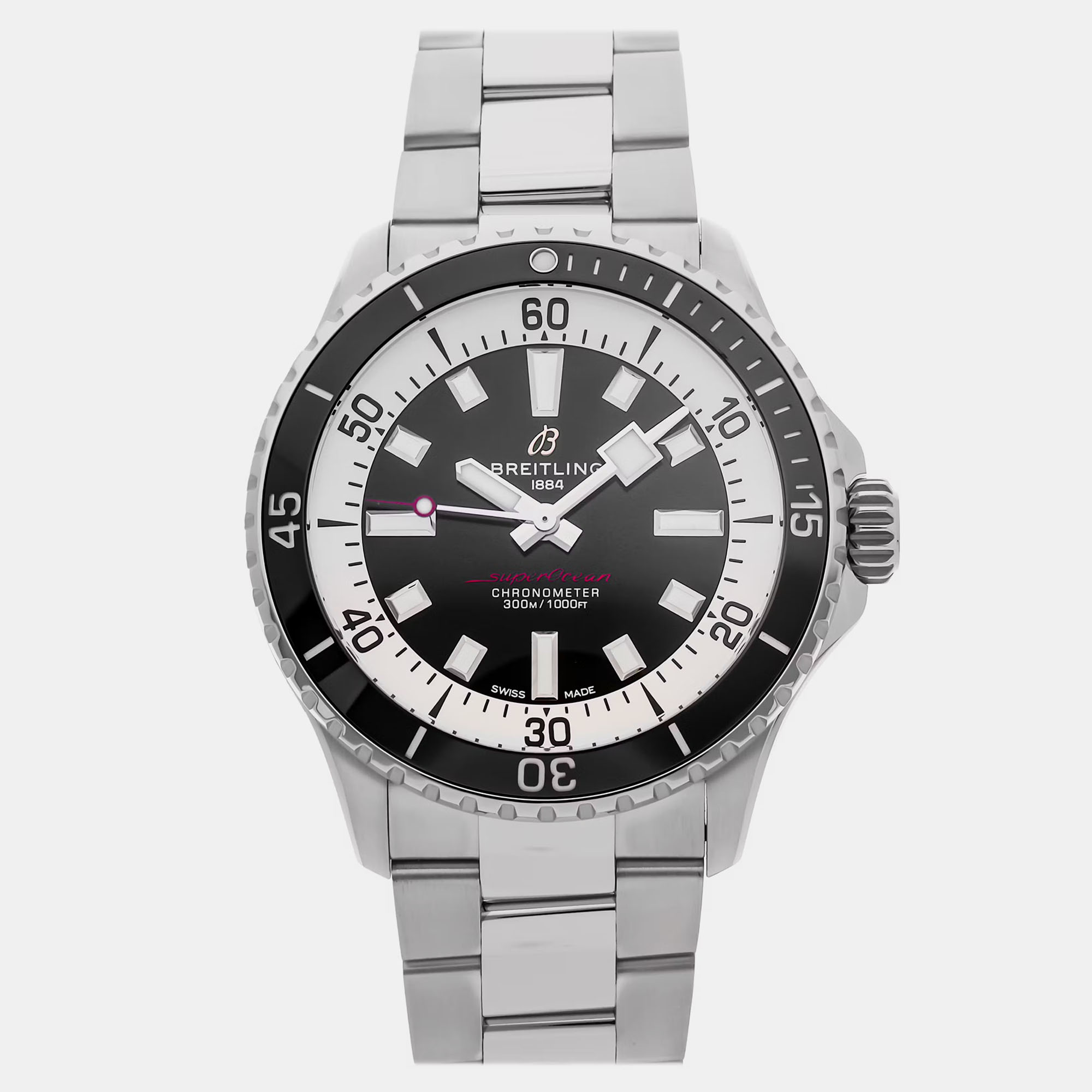 

Pre-Owned Breitling SuperOcean Heritage B31 AB3112361L1S1 Green Automatic Stainless Steel Men's Wristwatch 44 MM