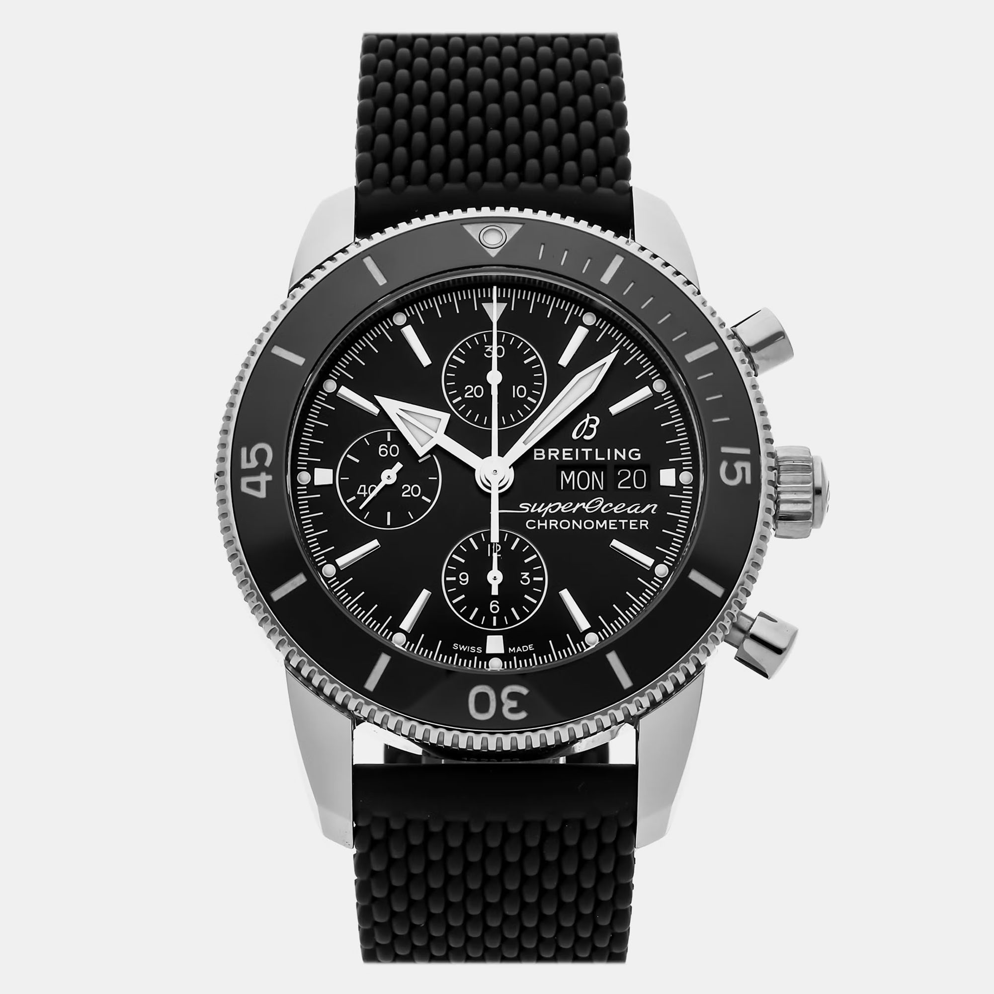 

Pre-Owned Breitling Superocean Heritage Chronograph A13313121B1S1, Black
