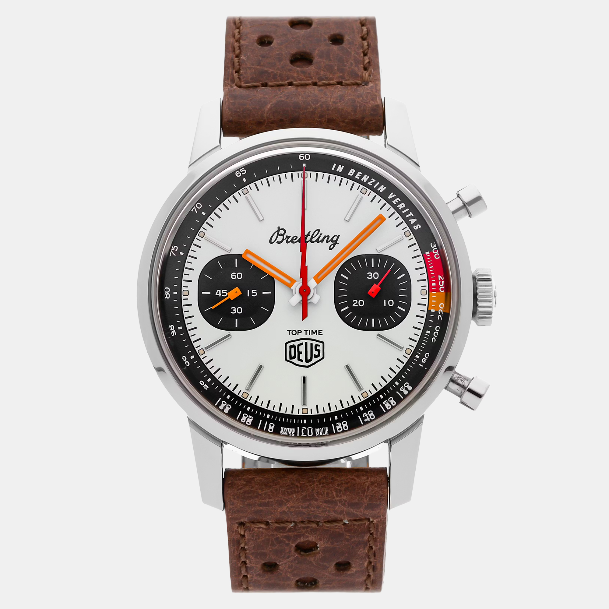 

Pre-Owned Breitling Top Time Deus Limited Edition A233101A1A1X1 Silver Automatic Stainless Steel Men's Wristwatch 41 mm