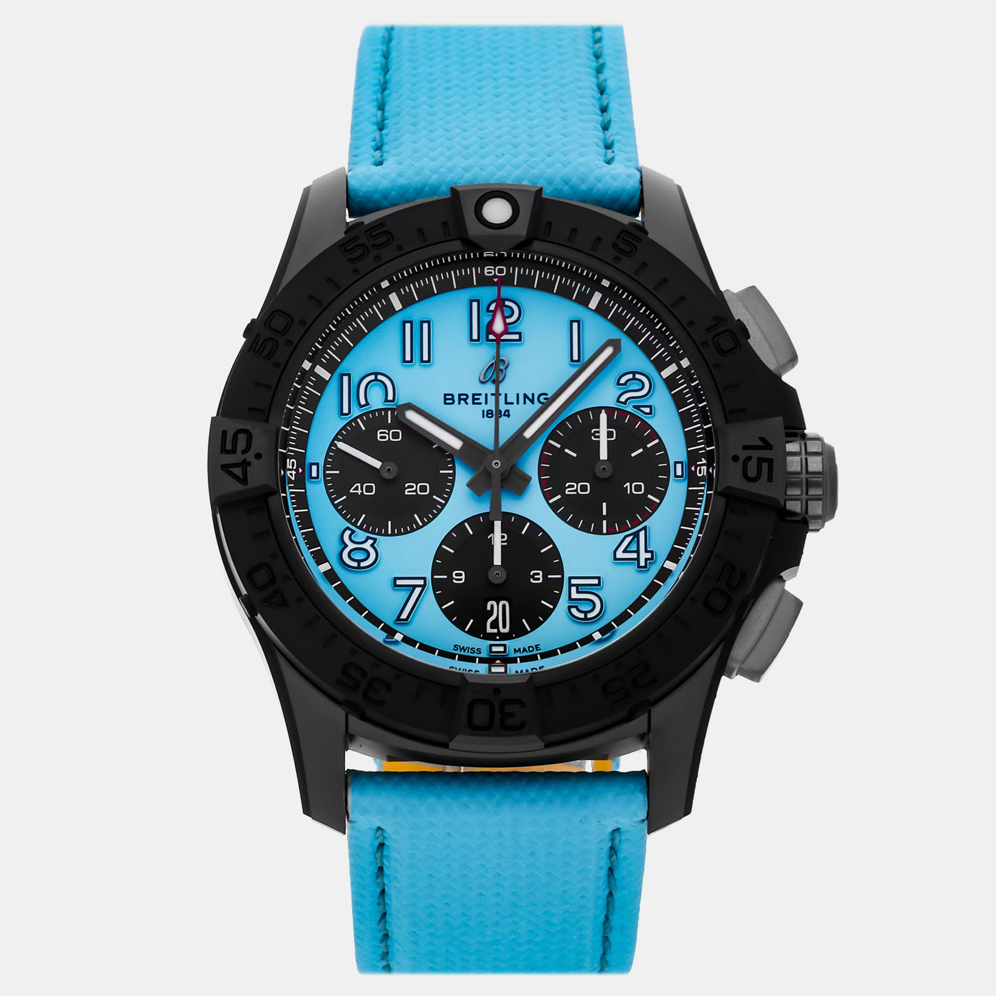 

Pre-Owned Breitling Avenger B01 Chronograph Night Mission SB0146101L1X1 42 mm, Blue