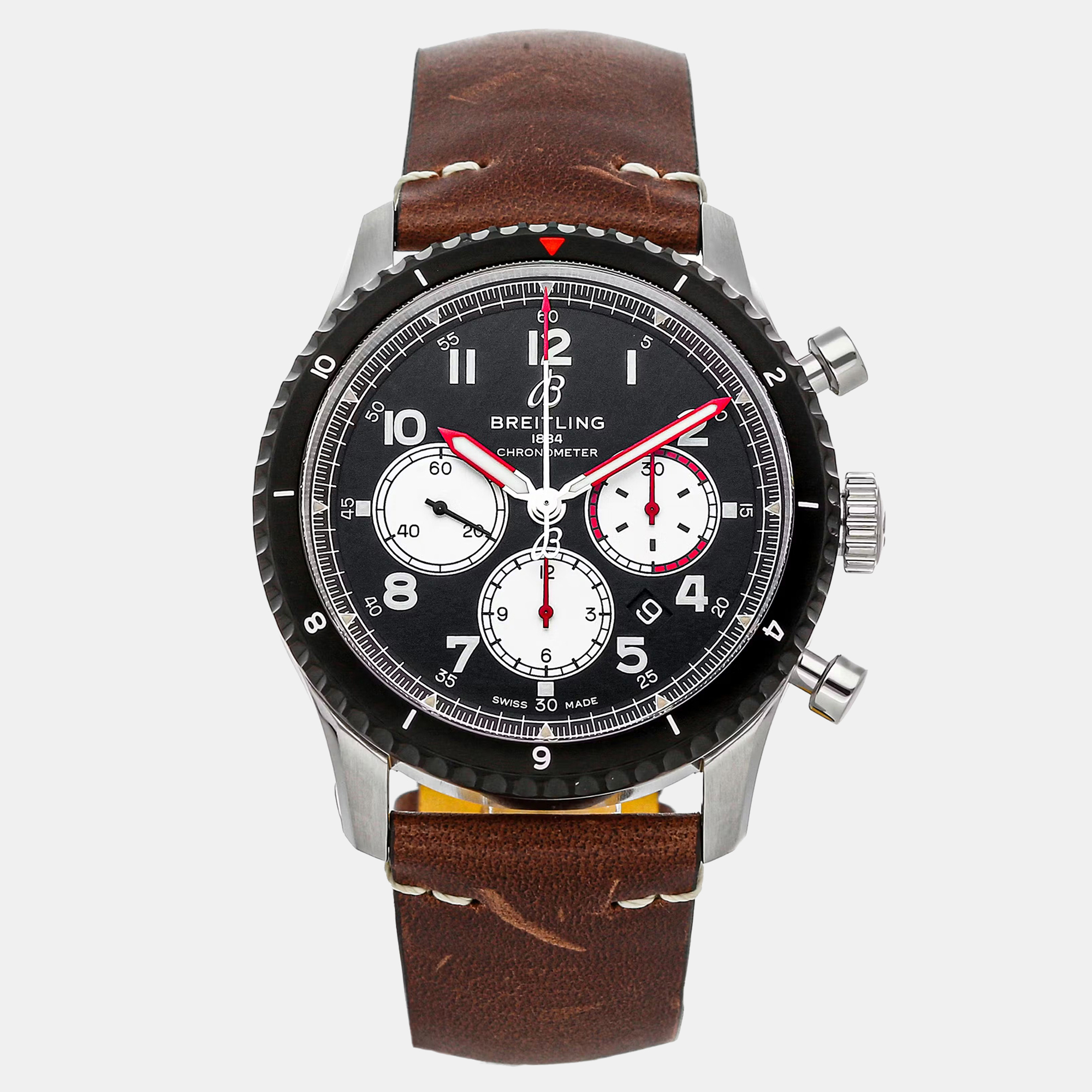 

Pre-Owned Breitling Aviator 8 B01 Chronograph Mosquito AB01194A1B1X2, Black