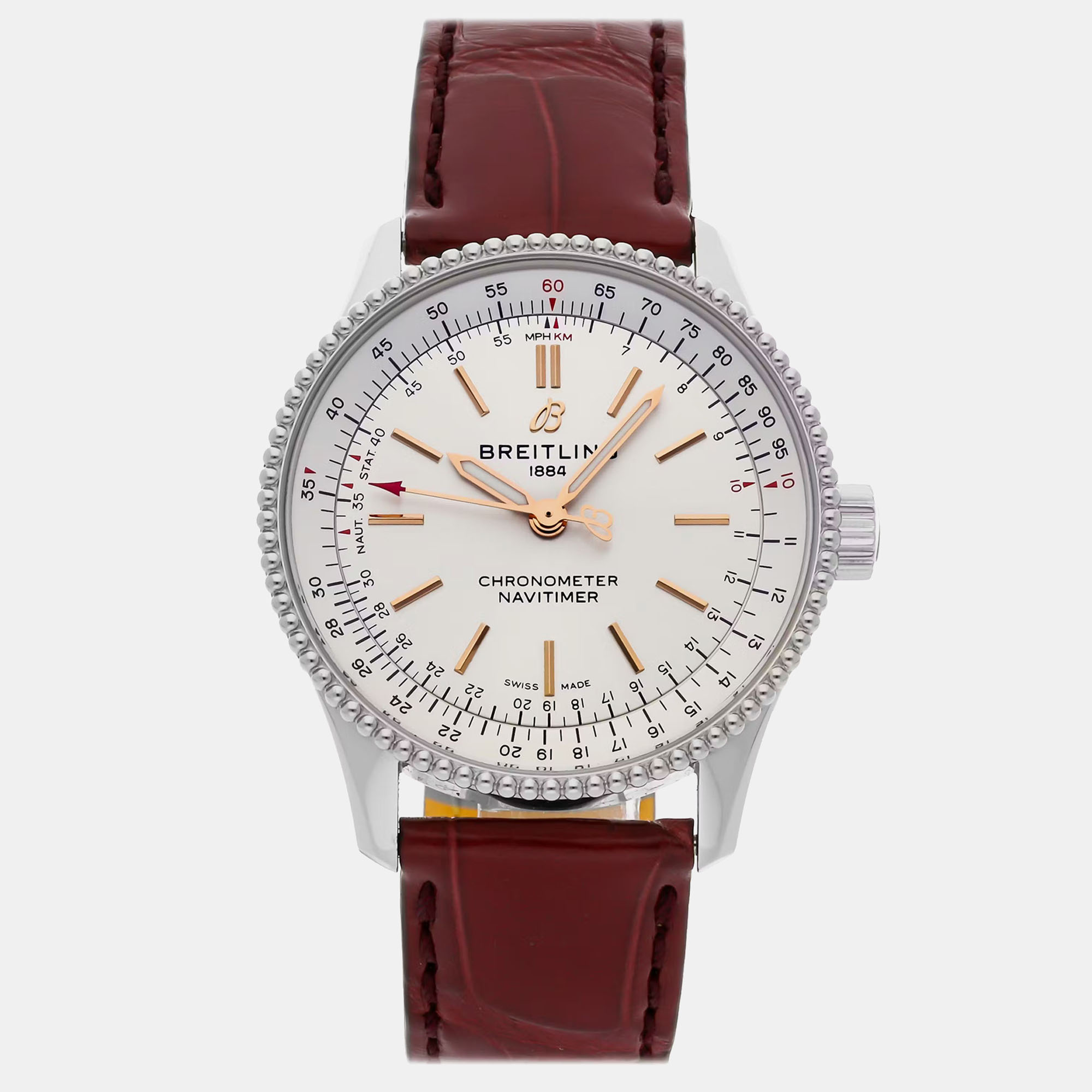

Pre-Owned Breitling Navitimer A17395F41G1P2, White