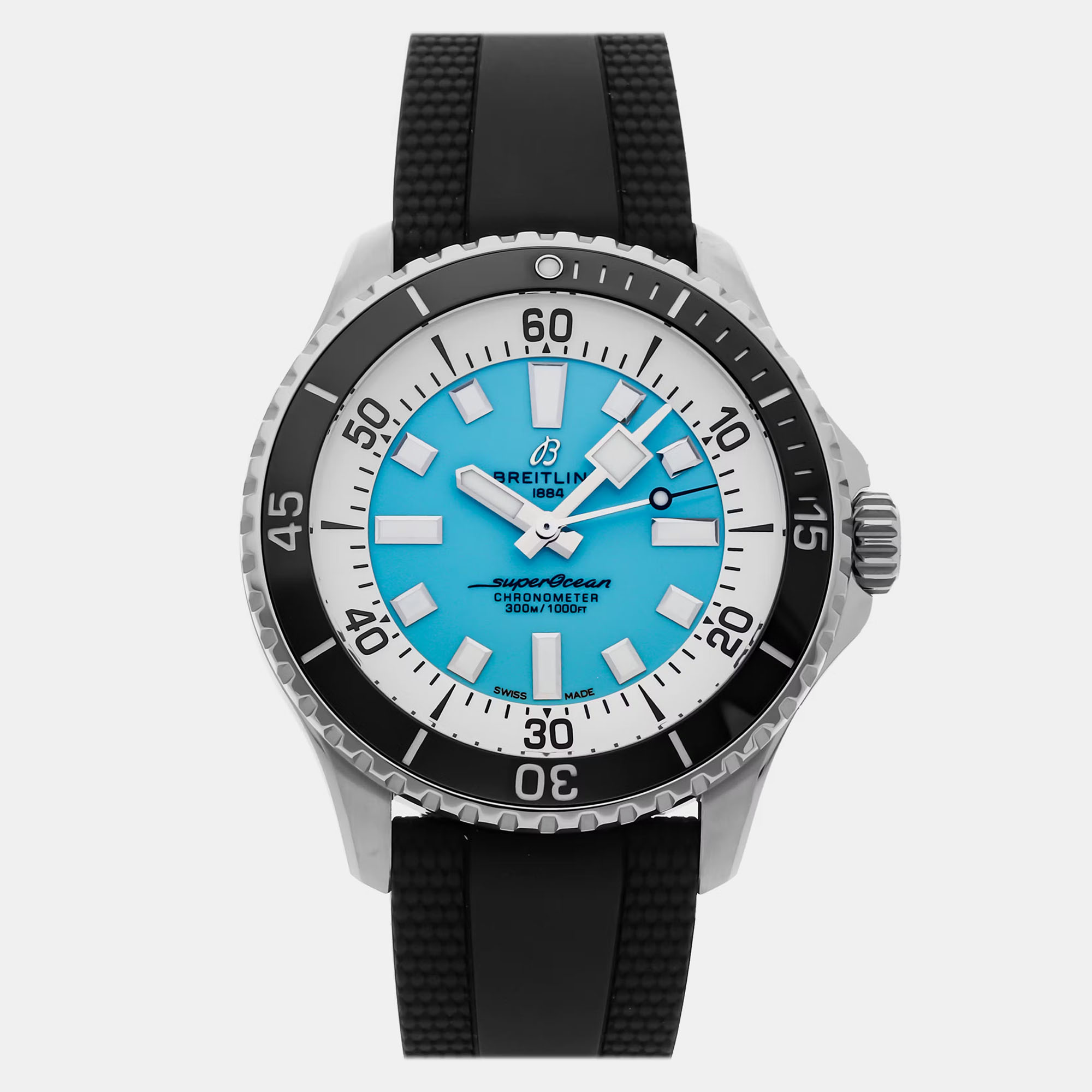 

Pre-Owned Breitling Superocean A17376211L2S1, Blue
