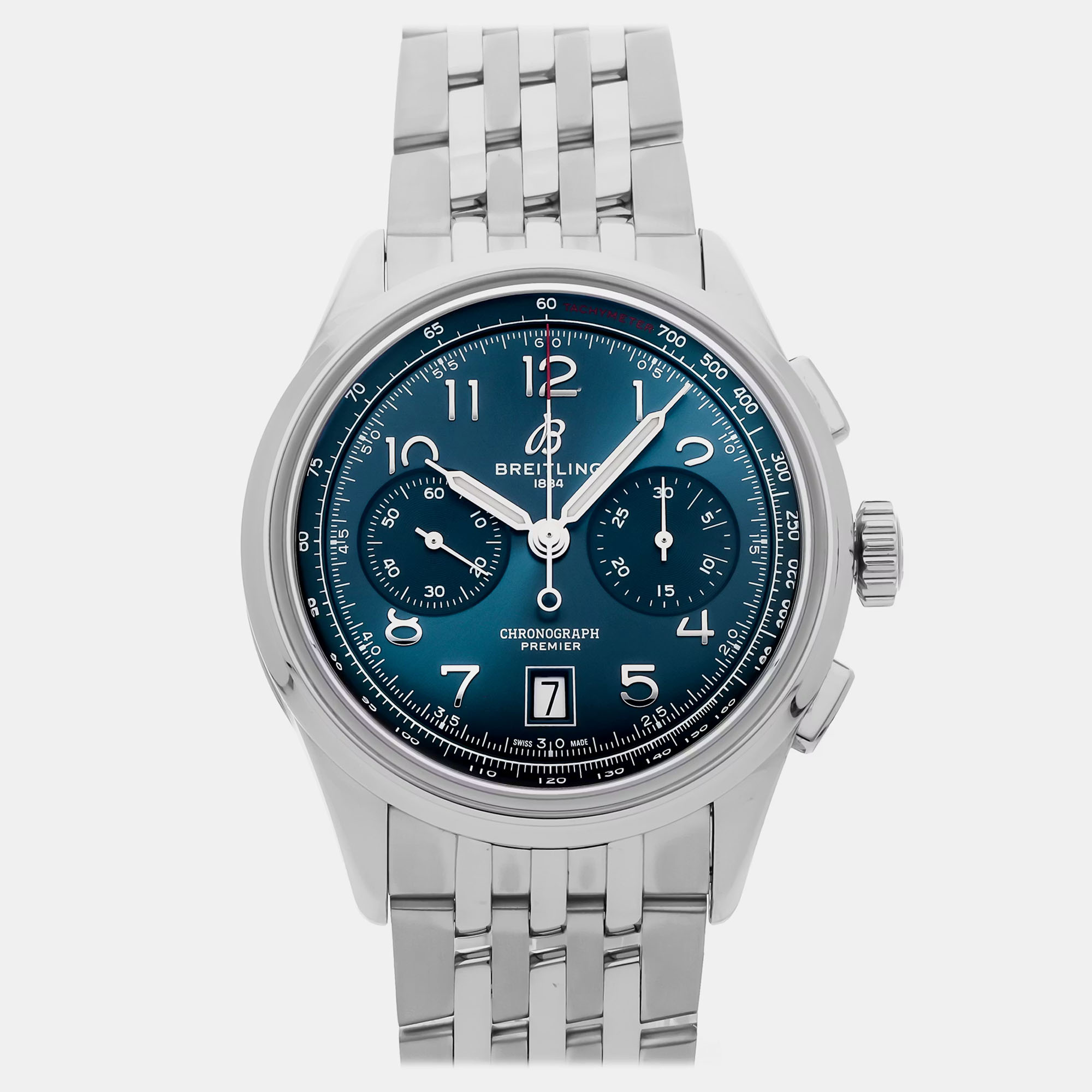 

Pre-Owned Breitling Premier B01 Chronograph AB0145171C1A1, Blue