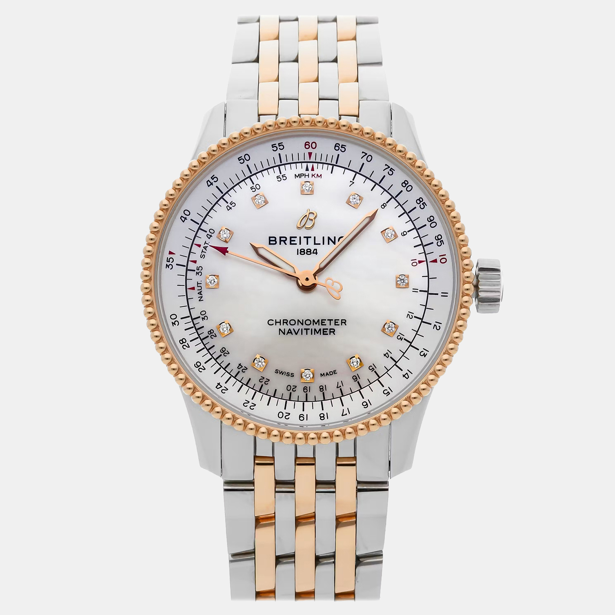 

Pre-Owned Breitling Navitimer U17395211A1U1 35 mm, White