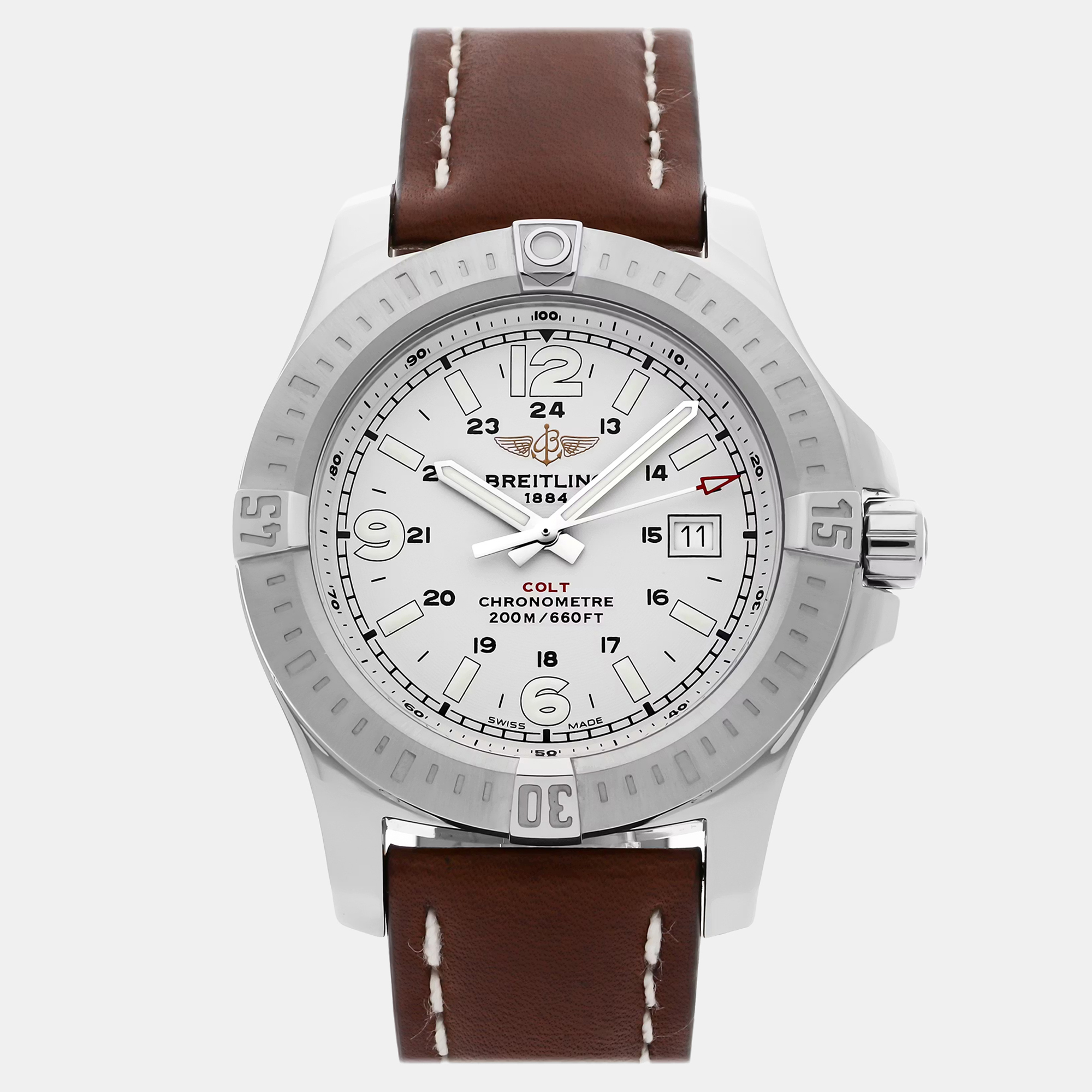 

Pre-Owned Breitling Colt A7438811/G792 44 mm, Silver
