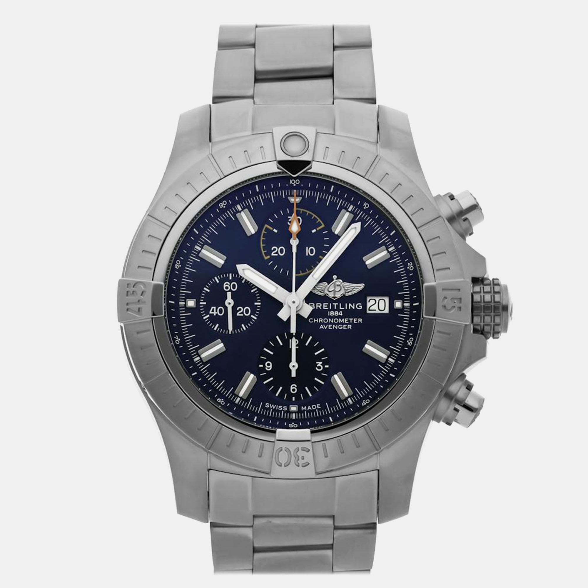 

Pre-Owned Breitling Avenger Chronograph A13317101C1A1, Blue