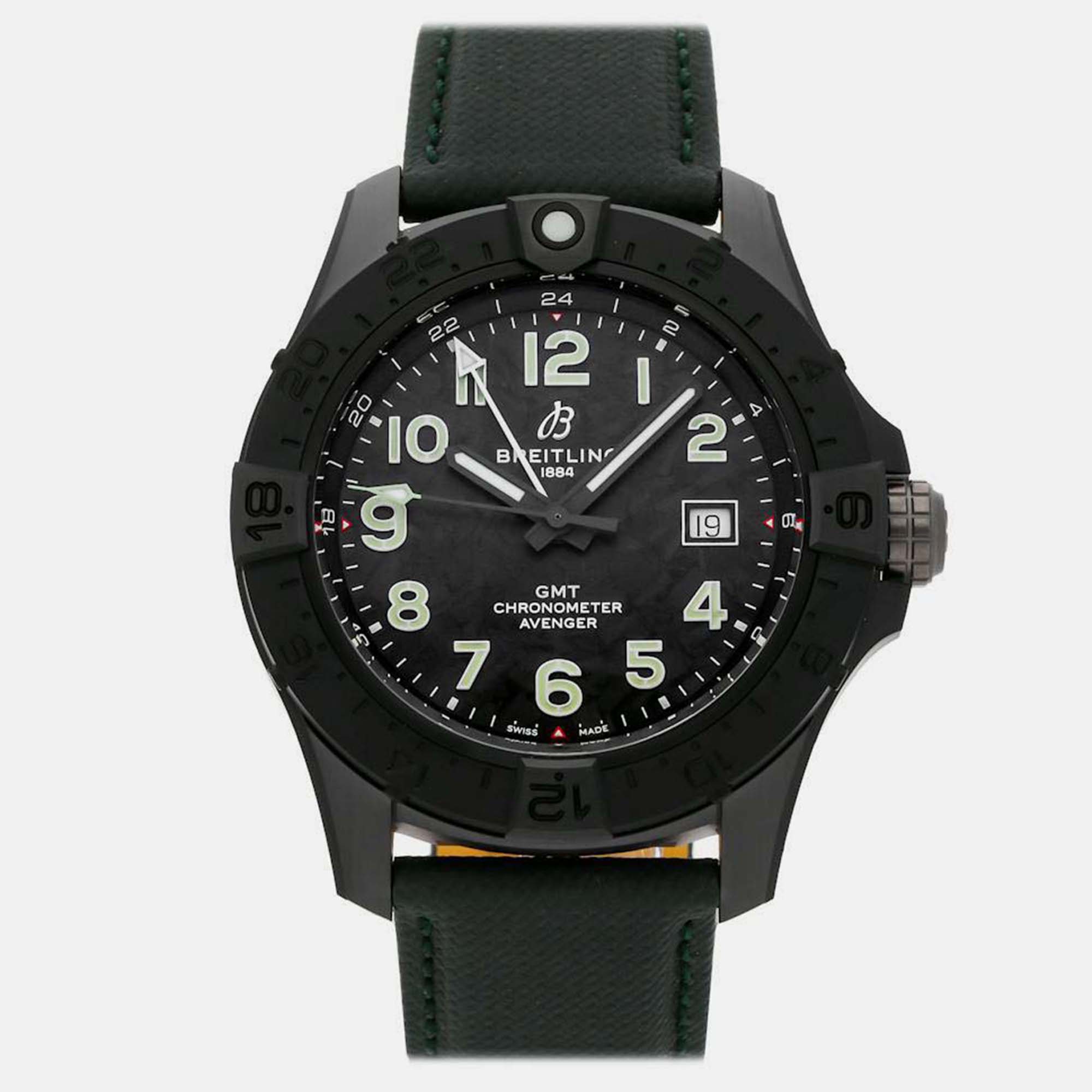 

Breitling Avenger GMT Night Mission S32320101B1X1 Automatic Black Dial Ceramic Men's Wristwatch