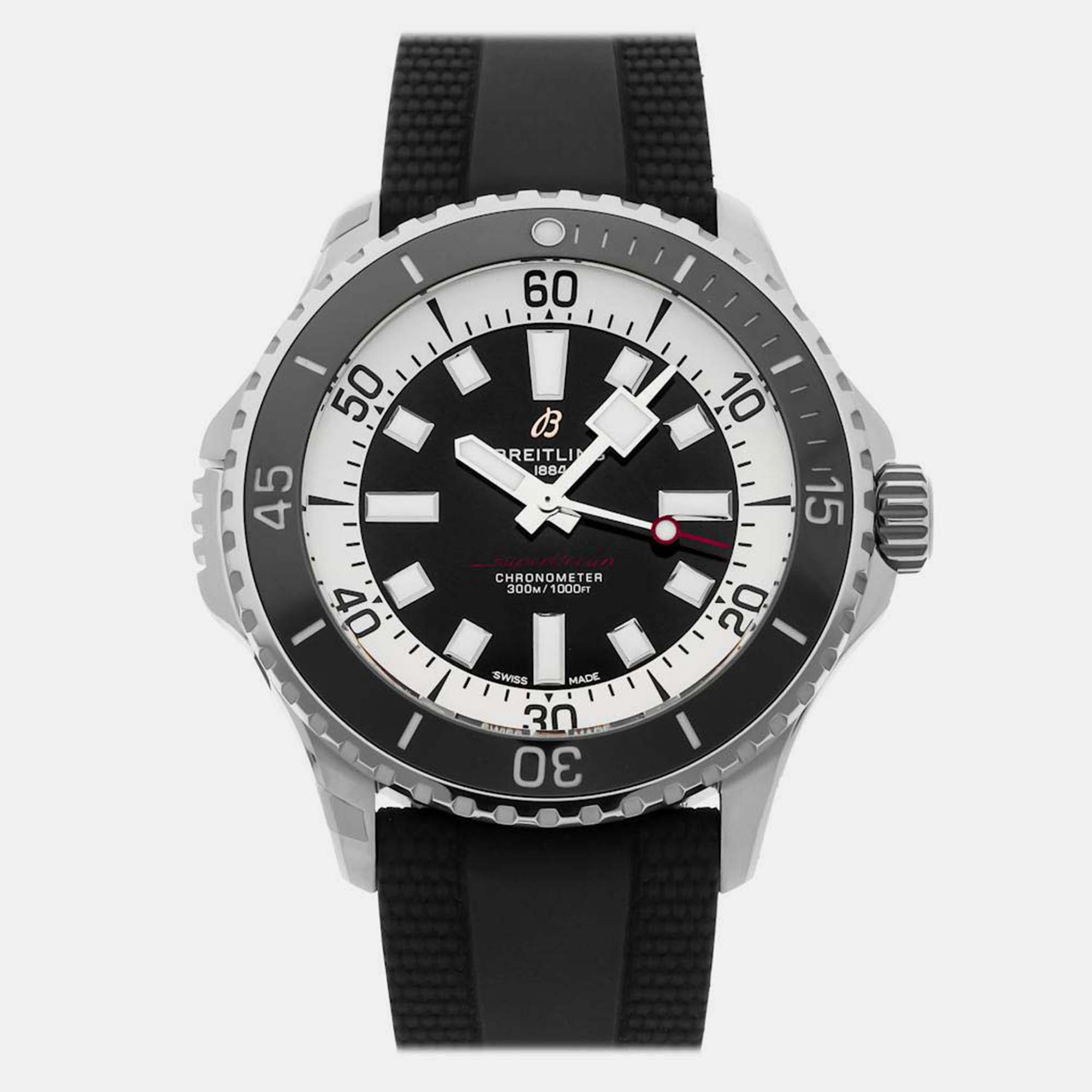 

Breitling Superocean A17378211B1S1 Automatic Black Dial Stainless Steel Men's Wristwatch