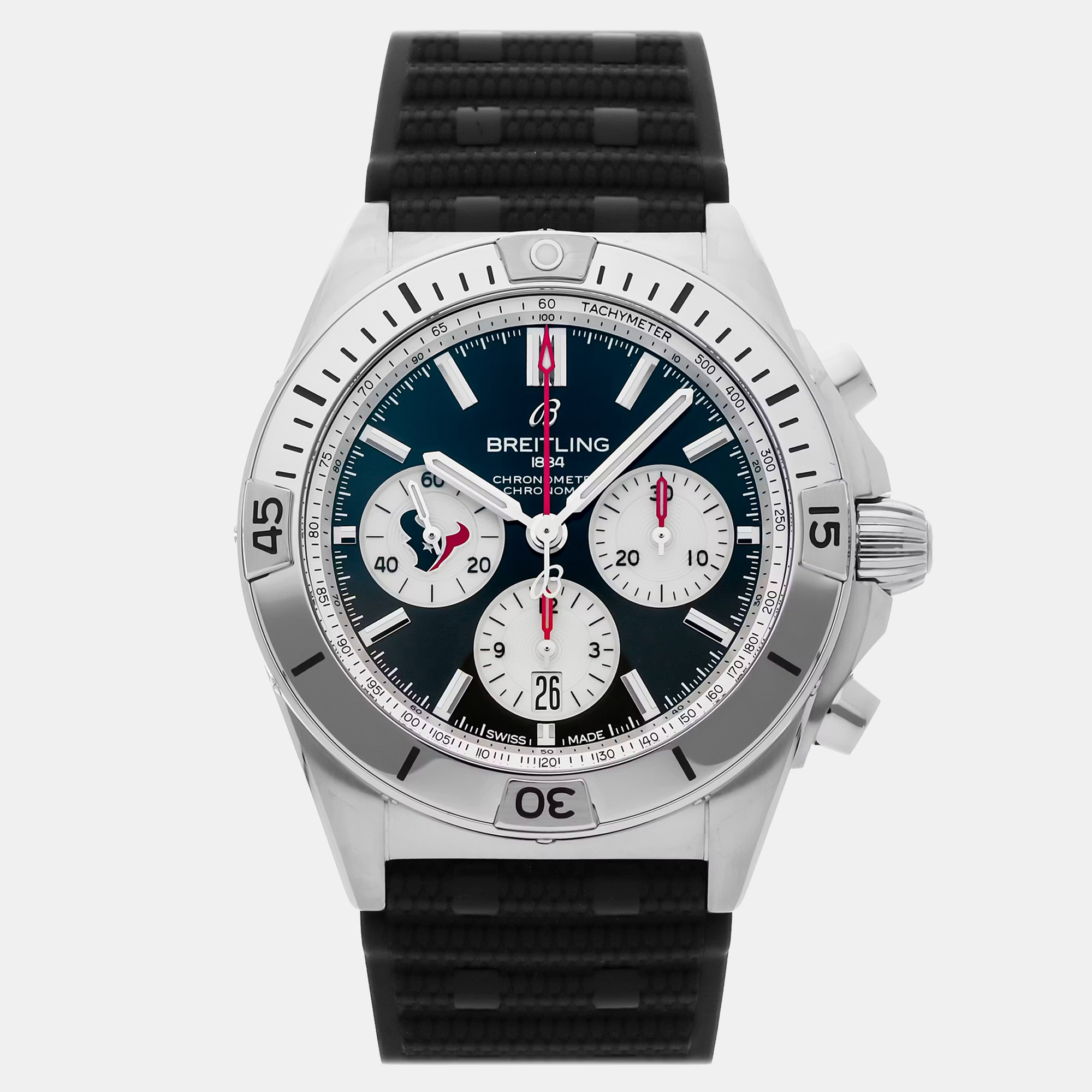 Pre-Owned Breitling Chronomat B01 NFL Houston Texas Edition AB01342B1CBS1 Automatic 42 mm