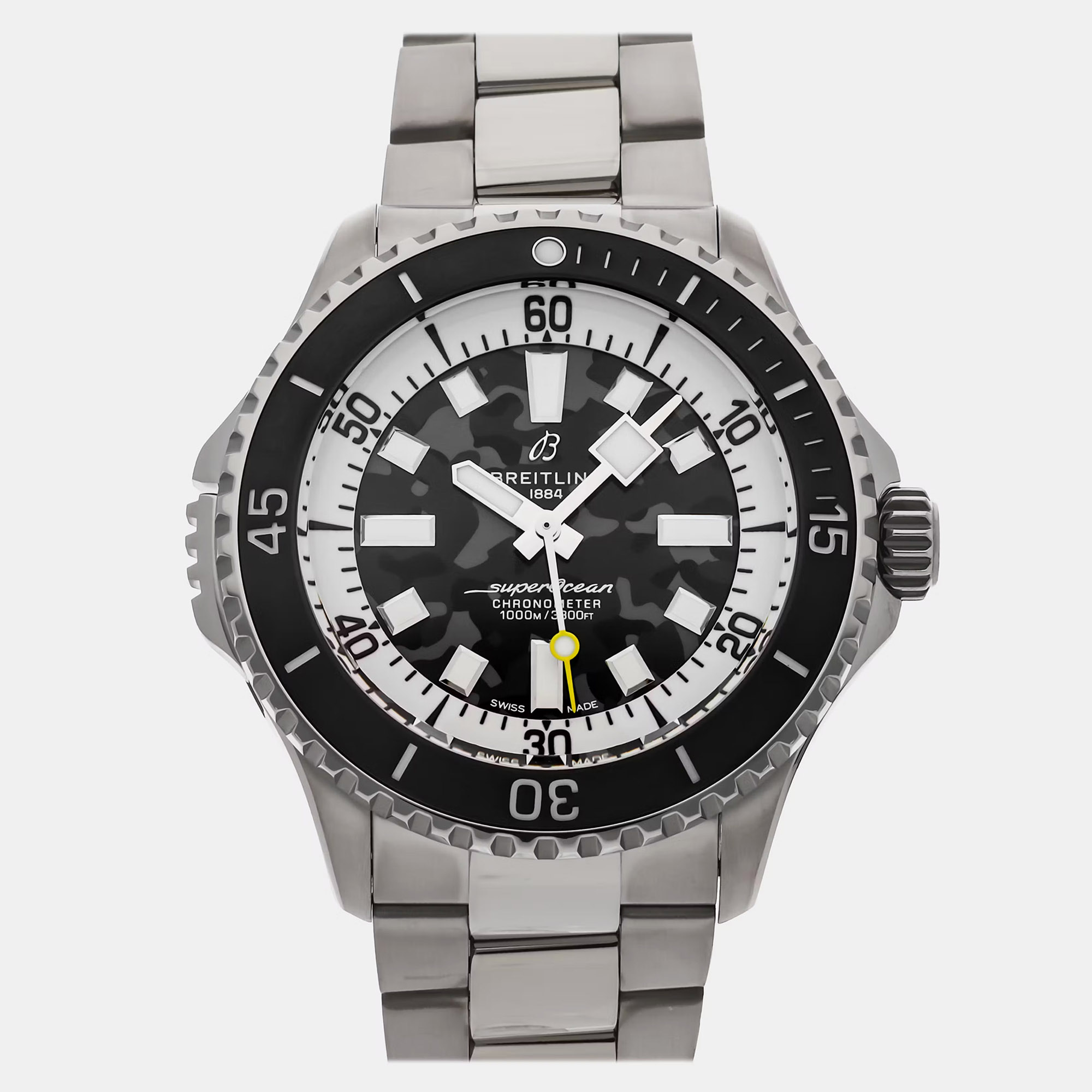 Breitling Superocean Super Diver E10379351B1E1 Automatic Black Dial Titanium Men’s Wristwatch 46mm